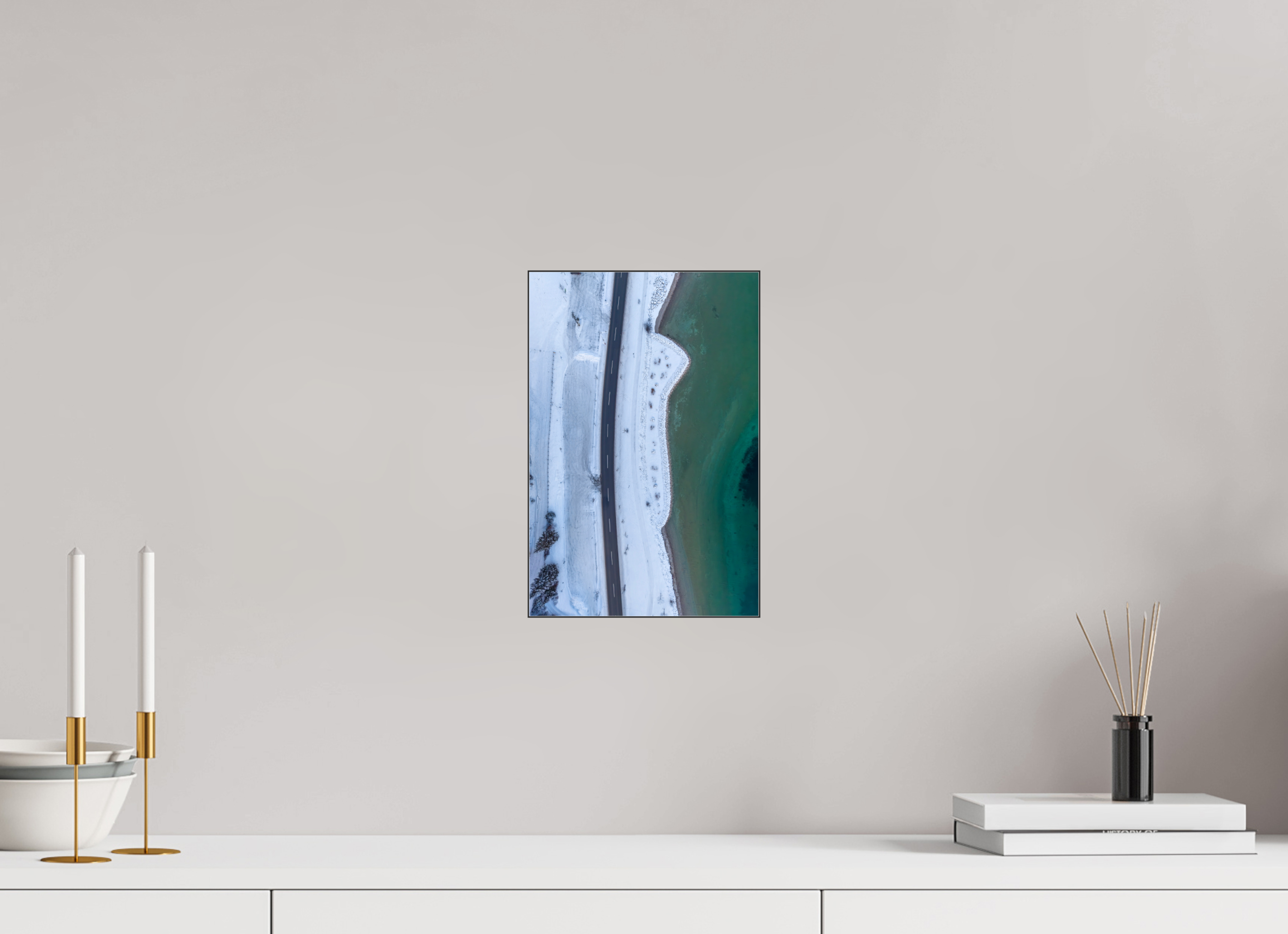 20 x 30 cm, Foto-Abzug hinter Acrylglas glänzend Silent Shoreline