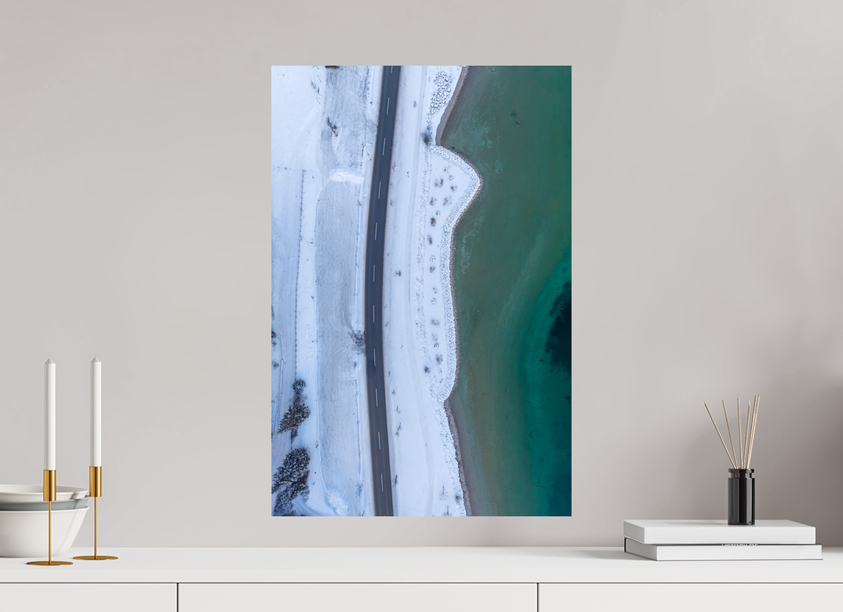 40 x 60 cm, Fine Art Print auf Alu-Dibond Silent Shoreline