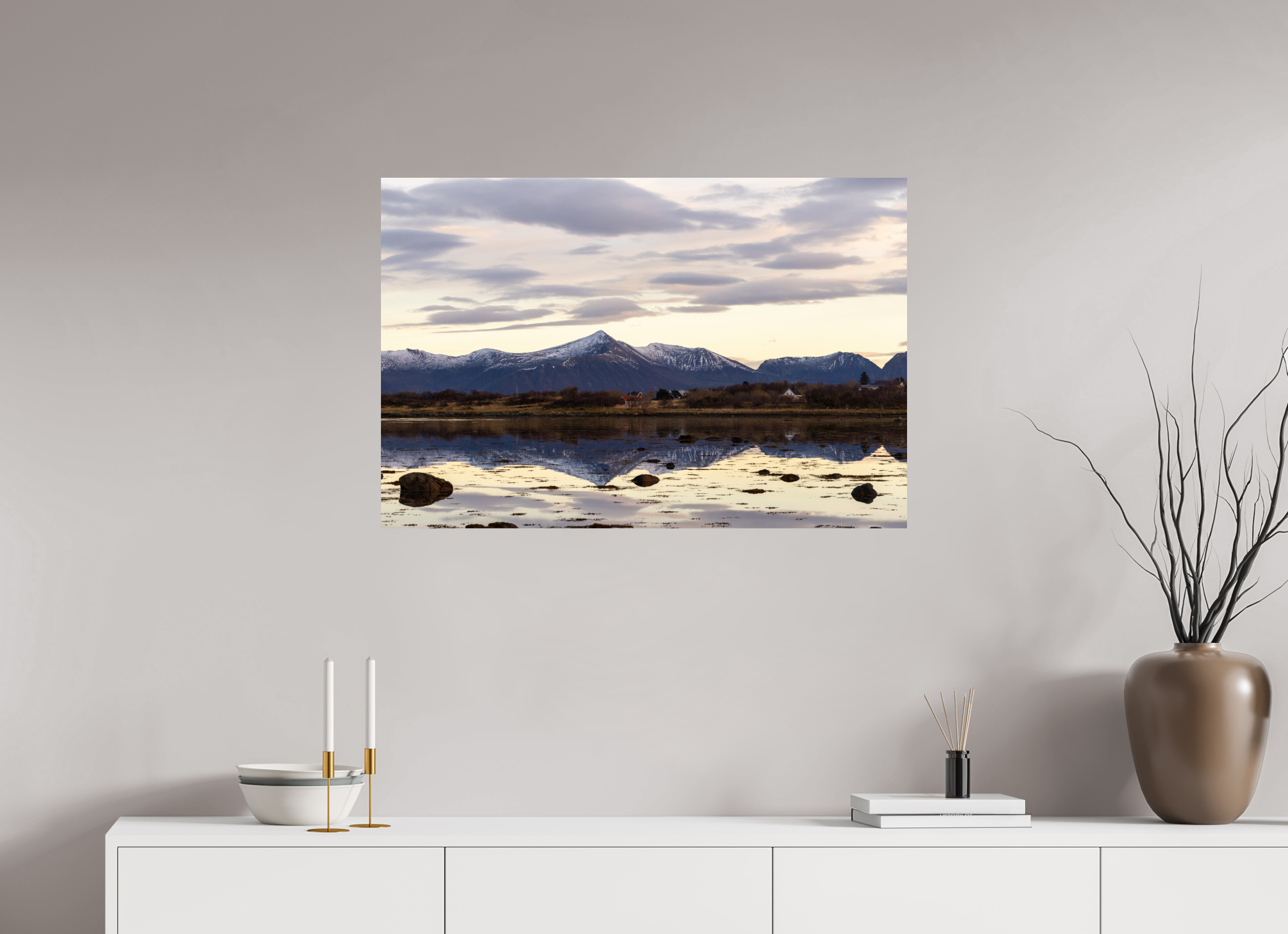 90 x 60 cm, Fine Art Print auf Alu-Dibond Calm Horizon