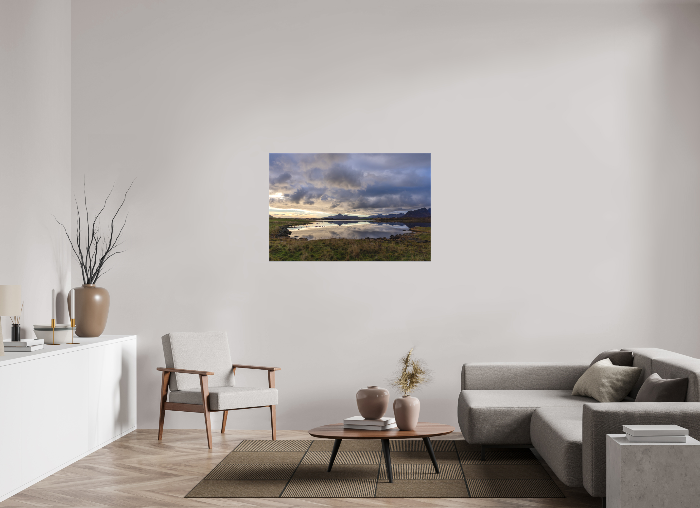 120 x 80 cm, Leinwand Twilight Reflection