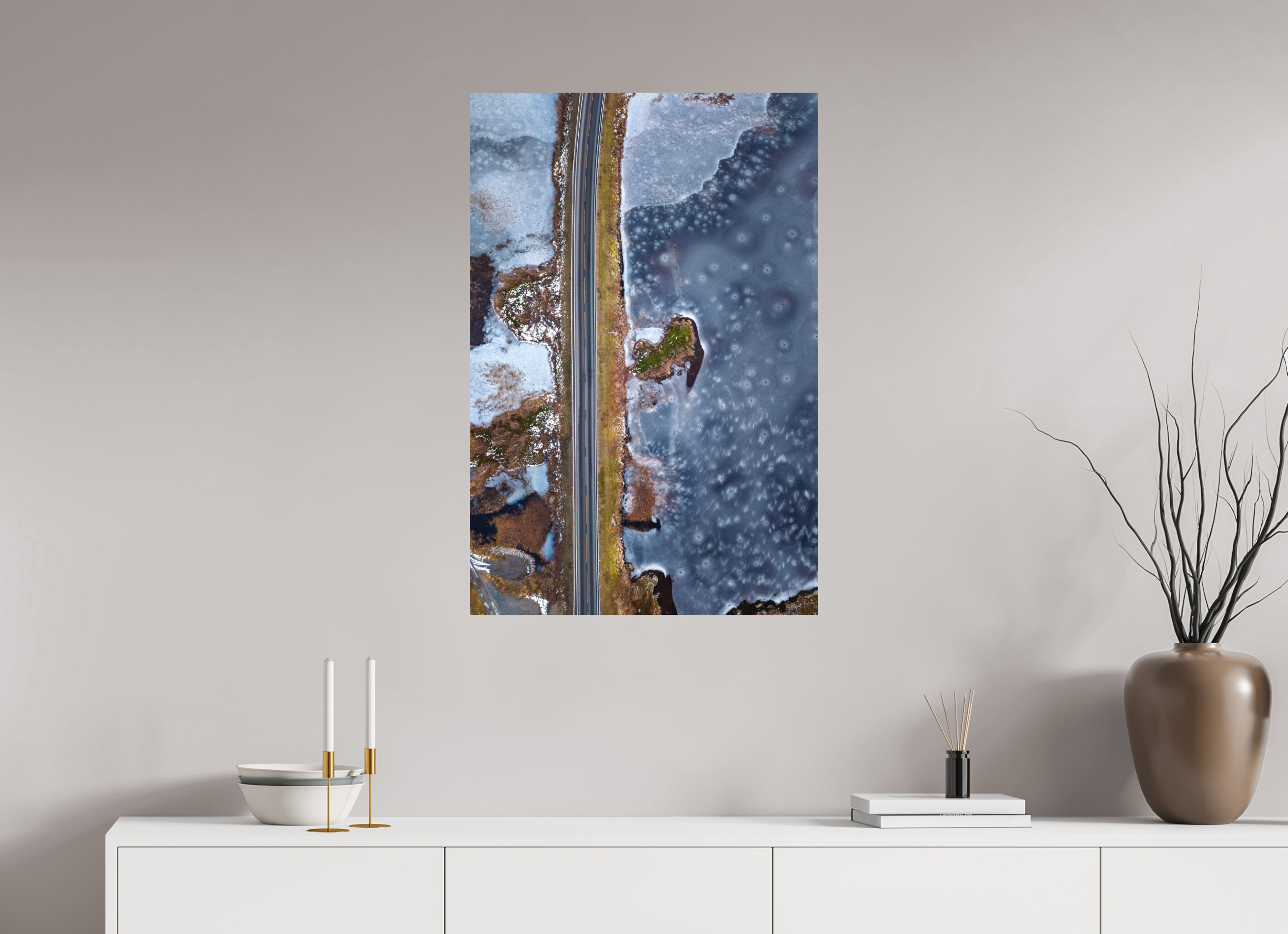 60 x 90 cm, Fine-Art Matt Frozen Path