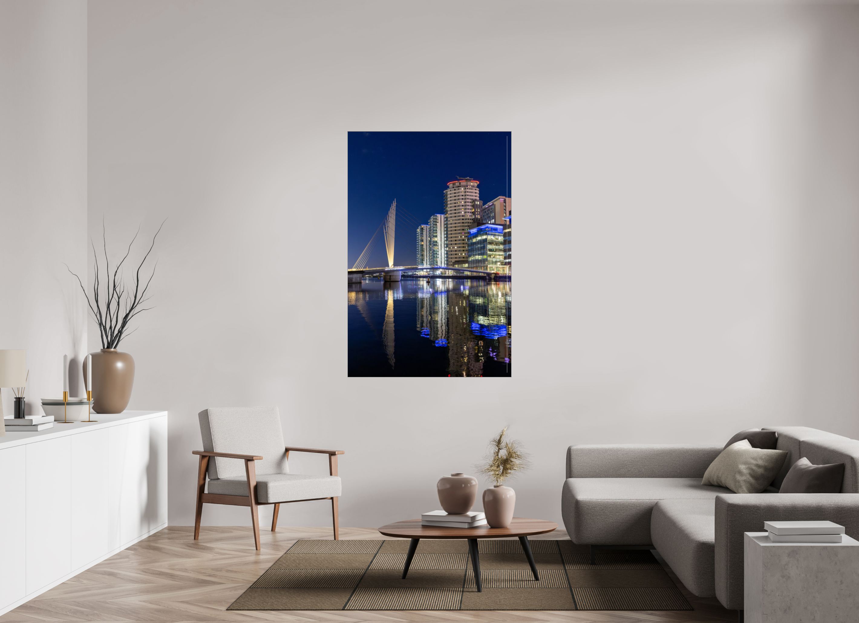 100 x 150 cm, Foto-Abzug hinter Acrylglas glänzend Reflected Nights