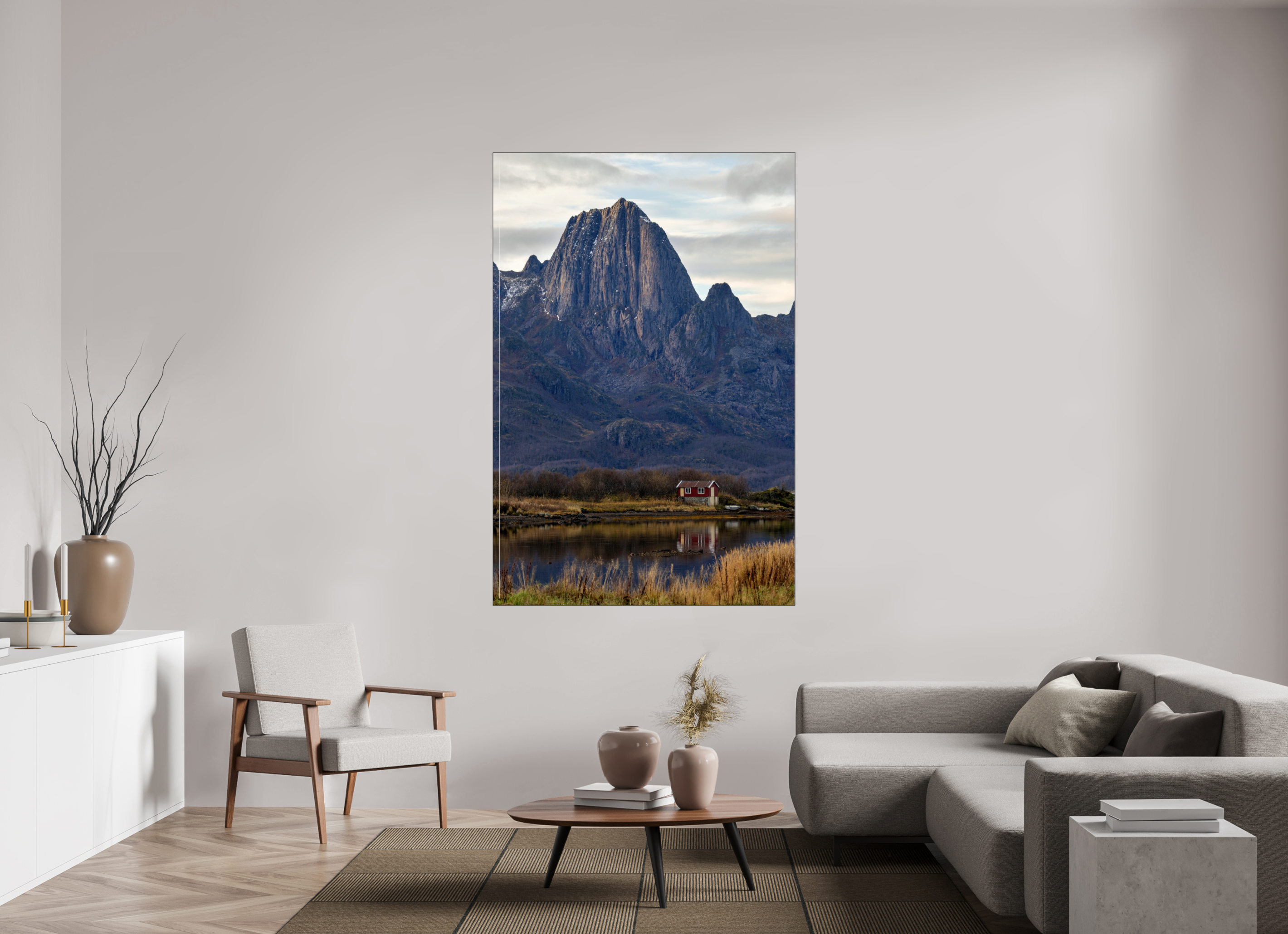 120 x 180 cm, Foto-Abzug hinter Acrylglas glänzend Mountain Refuge