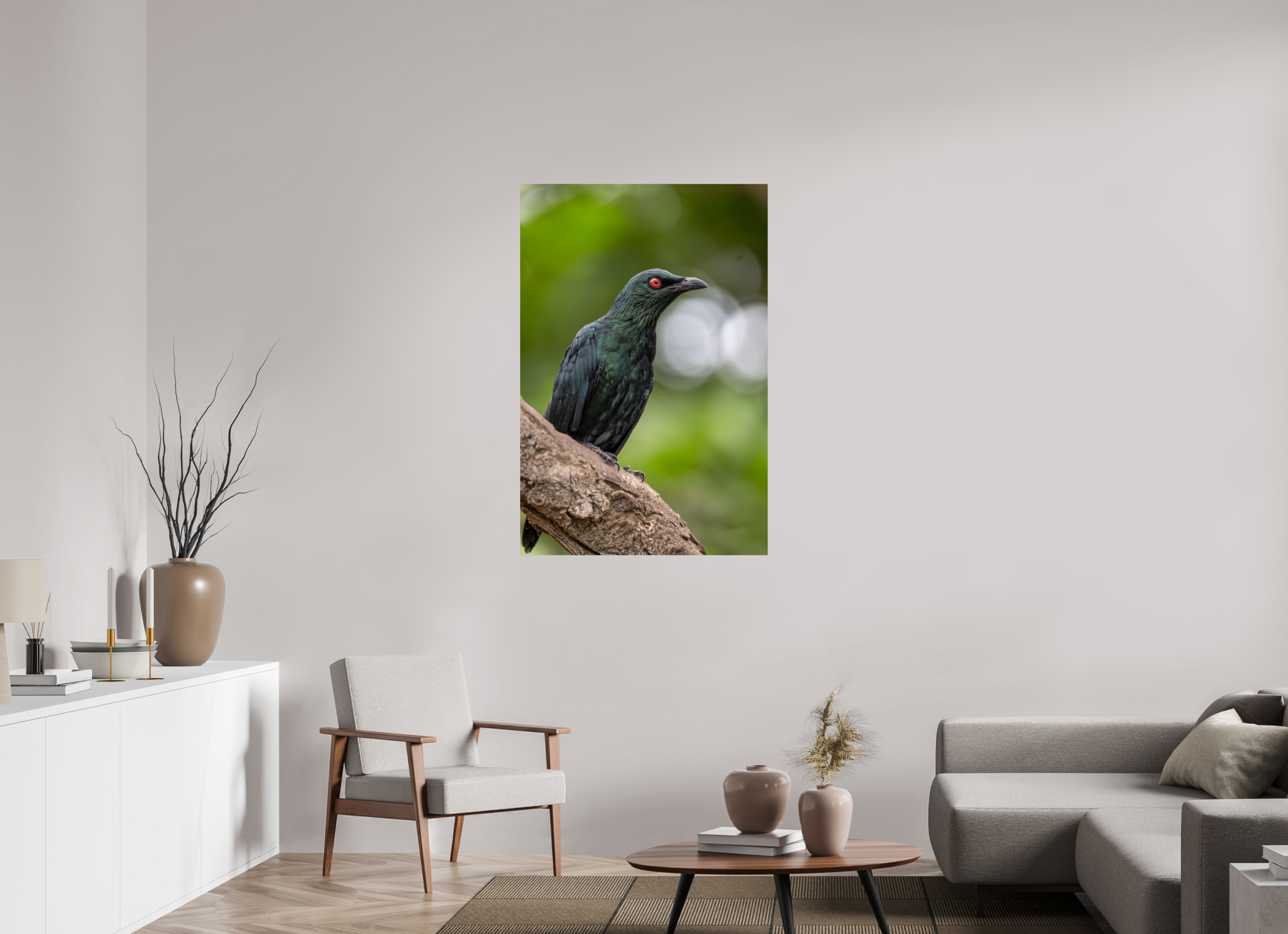80 x 120 cm, Fine Art Print auf Alu-Dibond Crimson Gaze