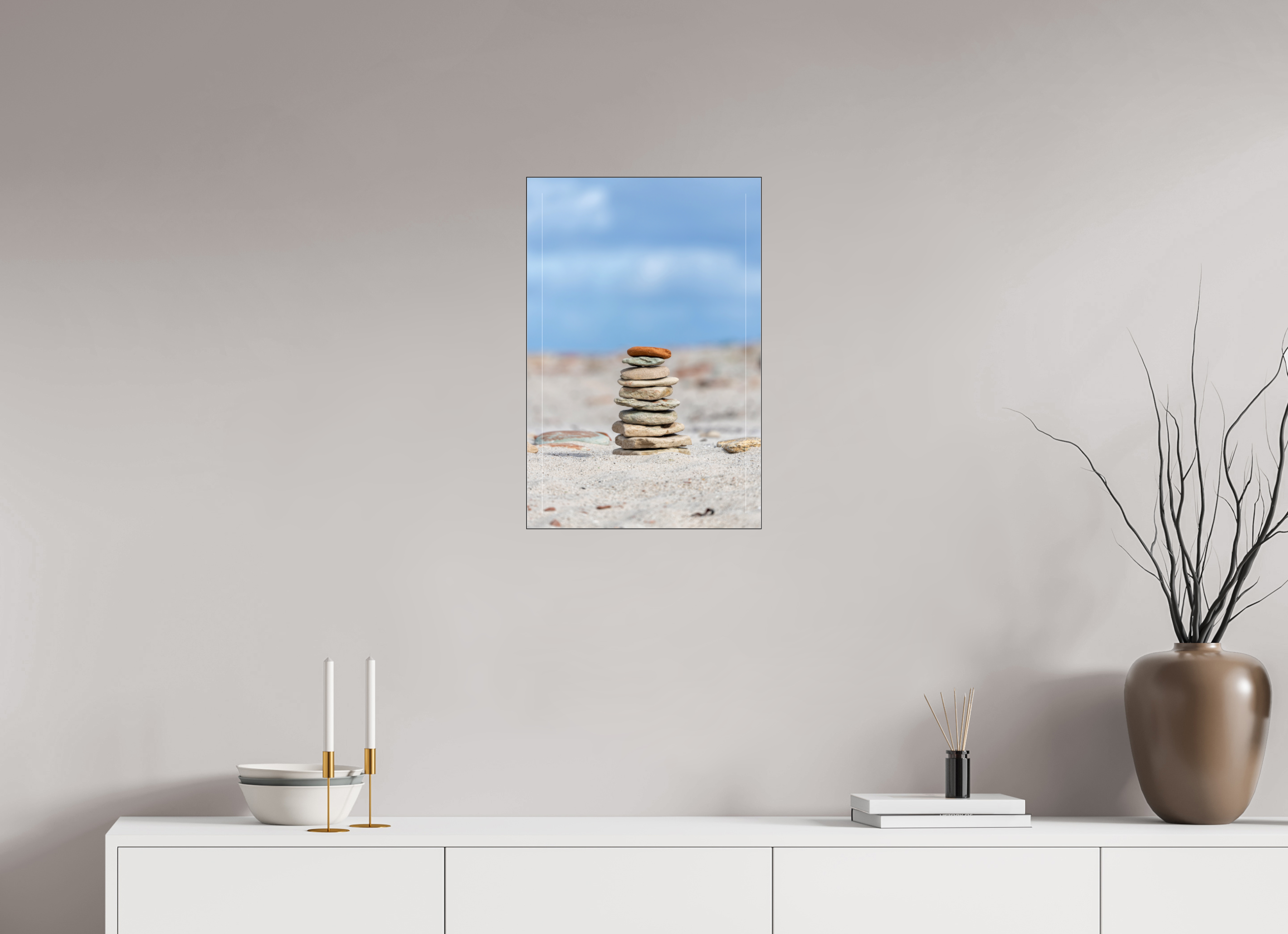 40 x 60 cm, Foto-Abzug hinter Acrylglas glänzend Stones of Serenity