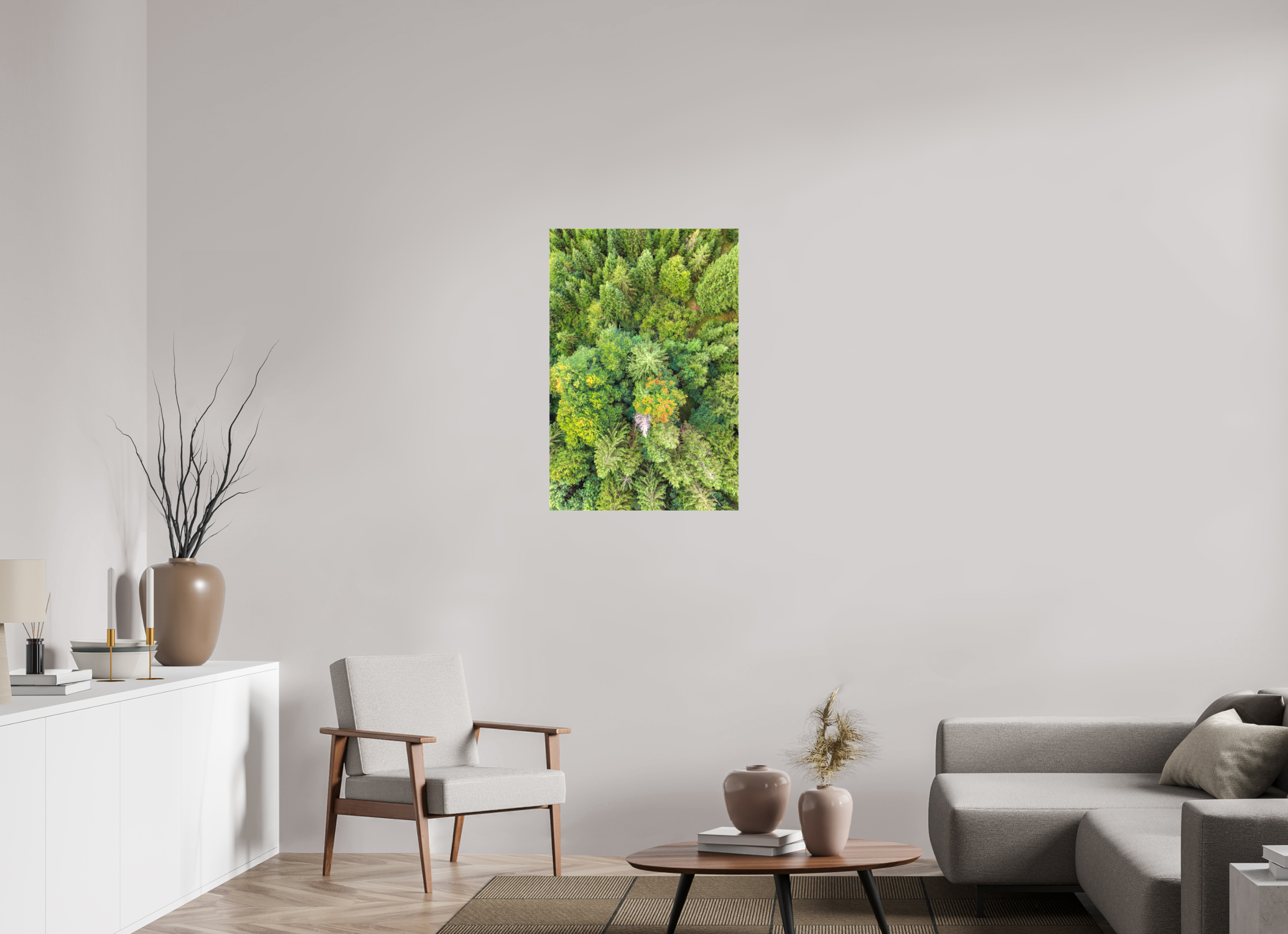 60 x 90 cm, Leinwand Vertical Pines