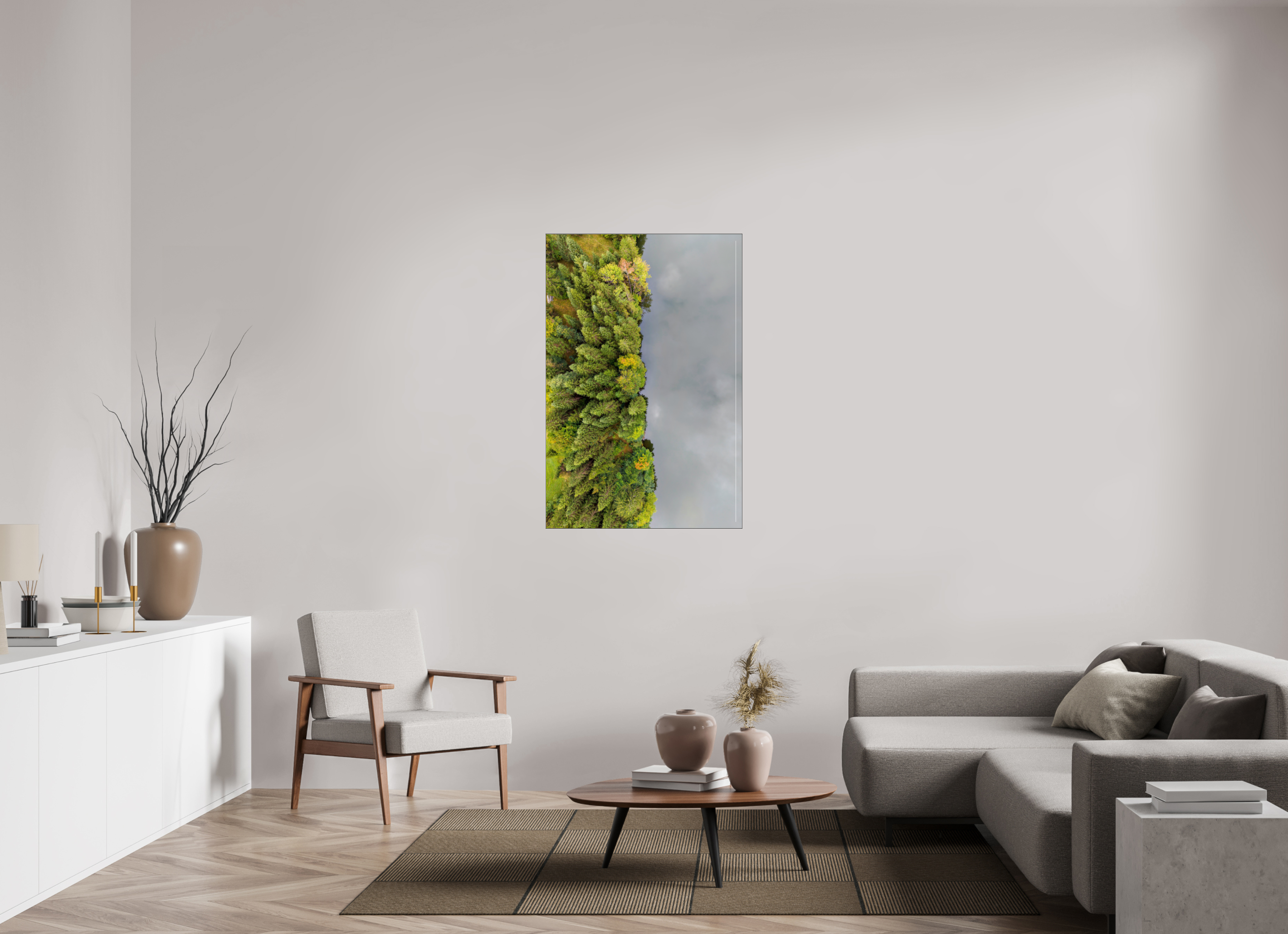 80 x 120 cm, Foto-Abzug hinter Acrylglas glänzend Emerald Shore