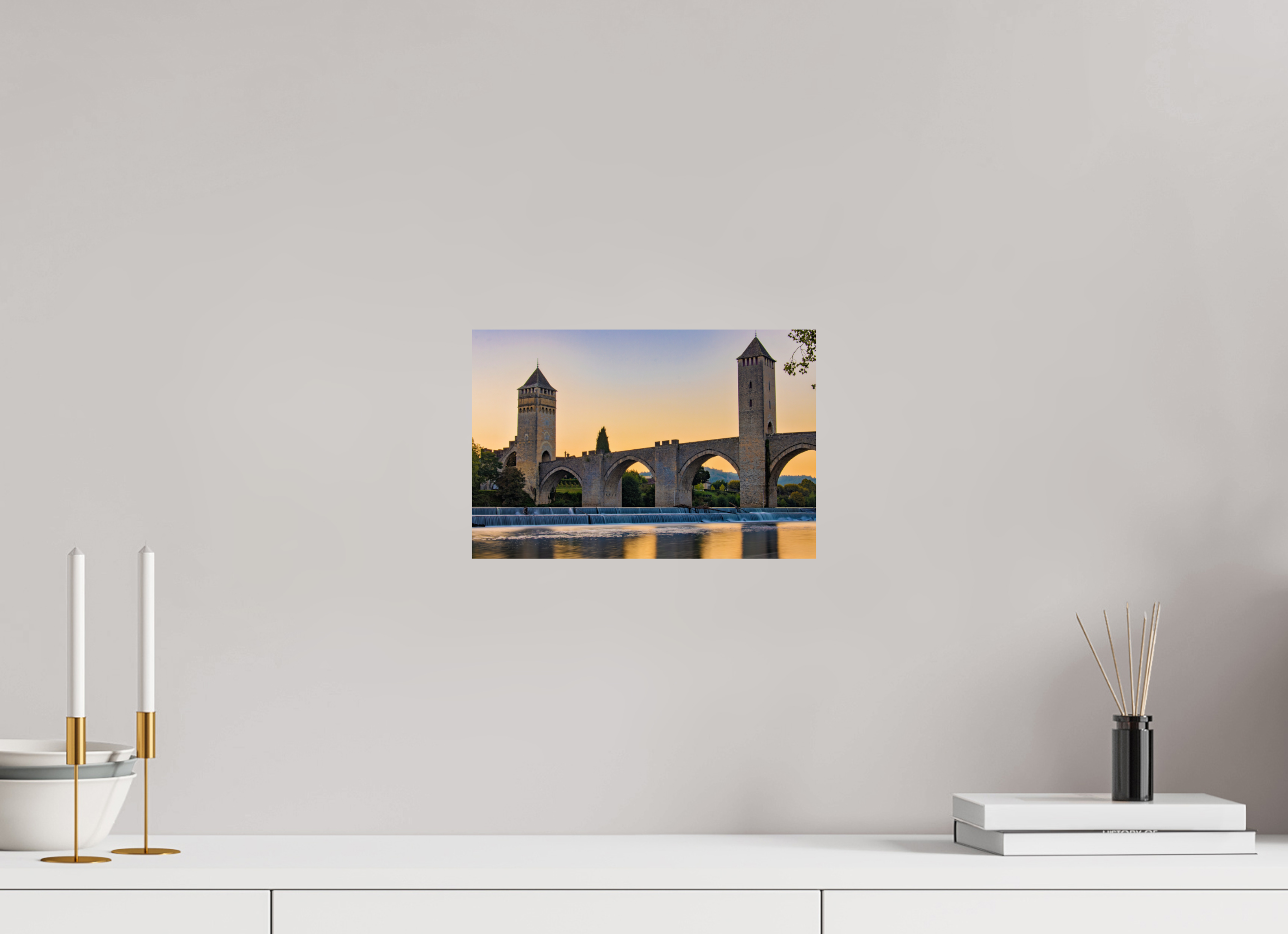 30 x 20 cm, Fine Art Print auf Alu-Dibond Golden Arch