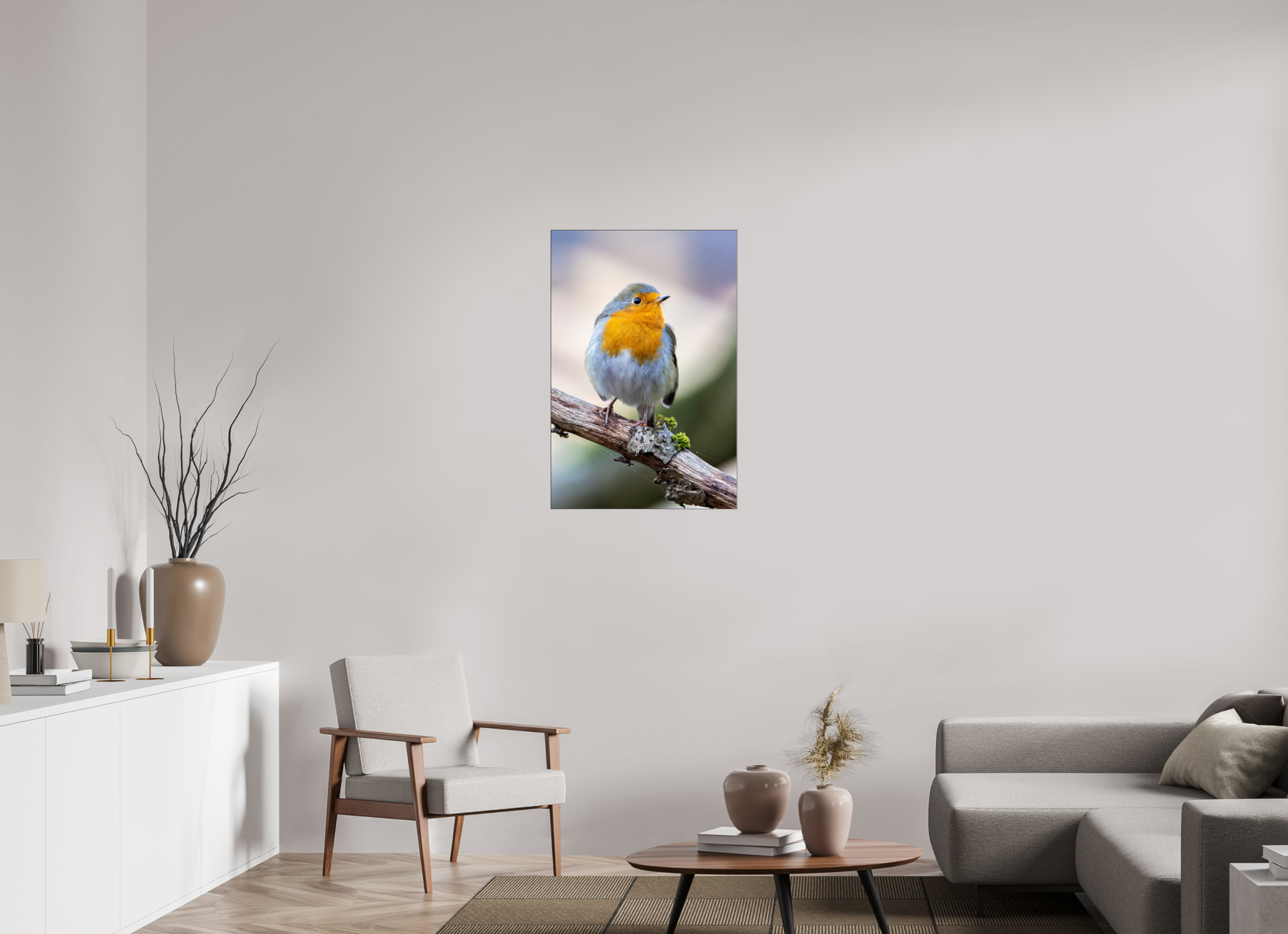 60 x 90 cm, Foto-Abzug hinter Acrylglas glänzend Perched in Light