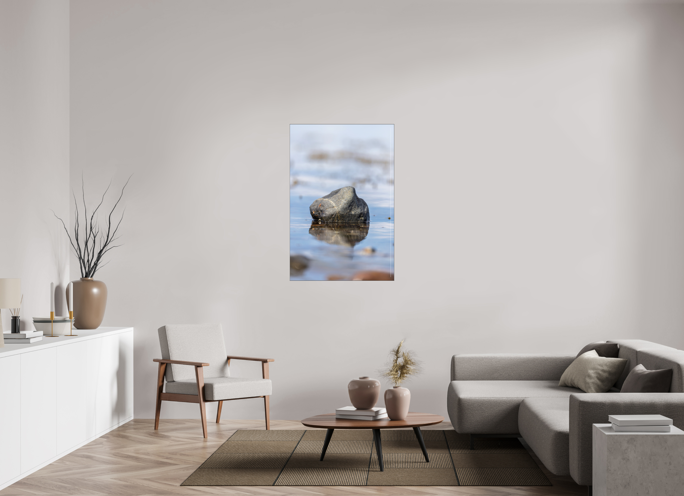 80 x 120 cm, Foto-Abzug hinter Acrylglas glänzend Balance