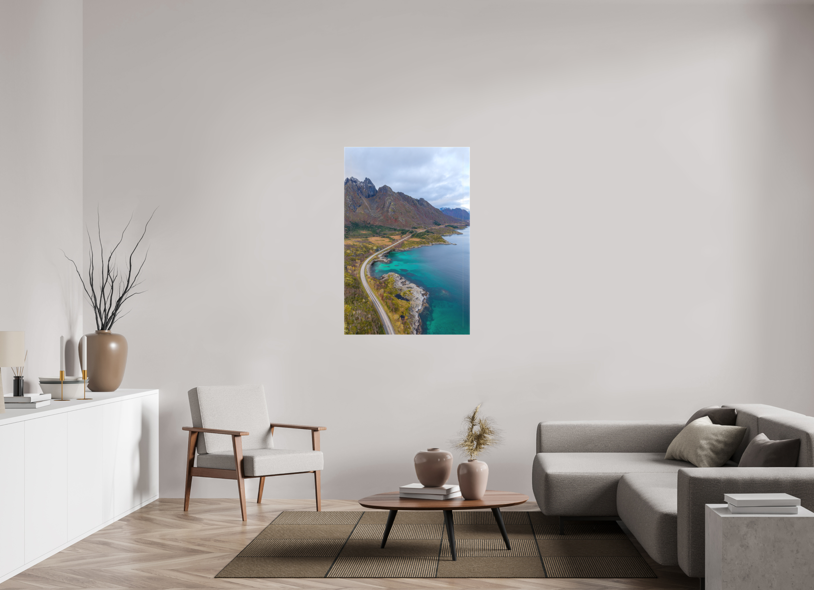 80 x 120 cm, Leinwand Cliffside Path