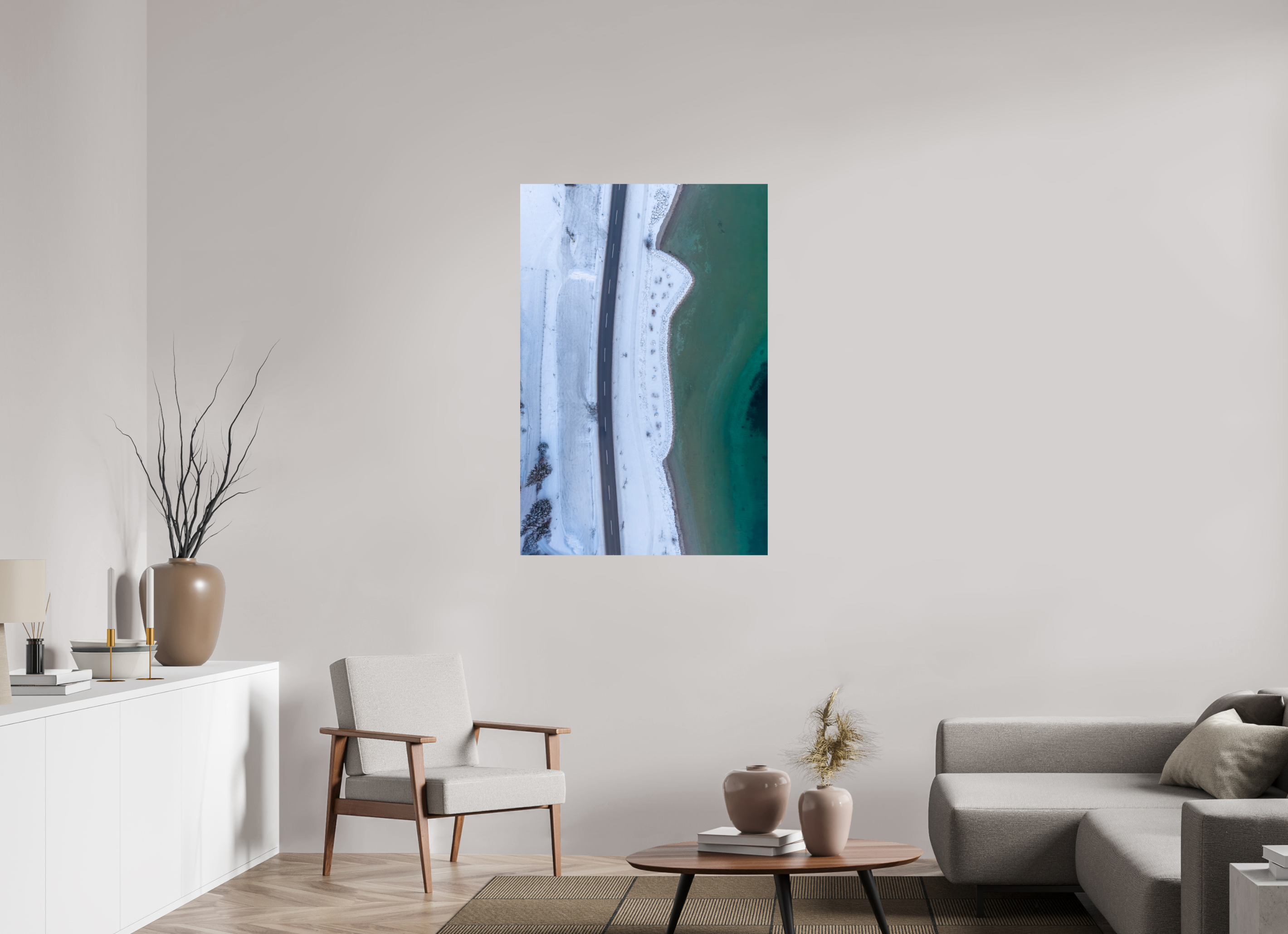 80 x 120 cm, Fine Art Print auf Alu-Dibond Silent Shoreline