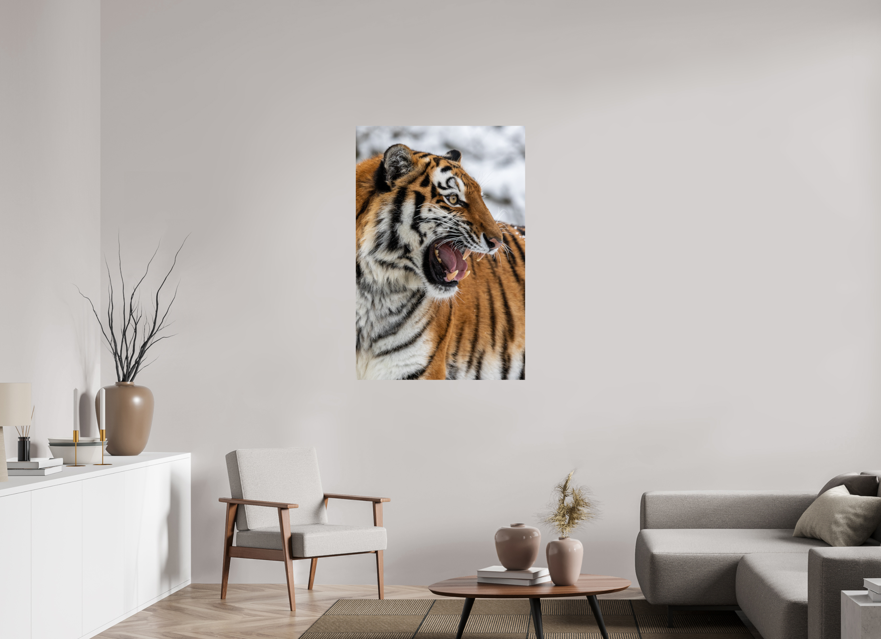 80 x 120 cm, Fine Art Print auf Alu-Dibond Fierce Presence