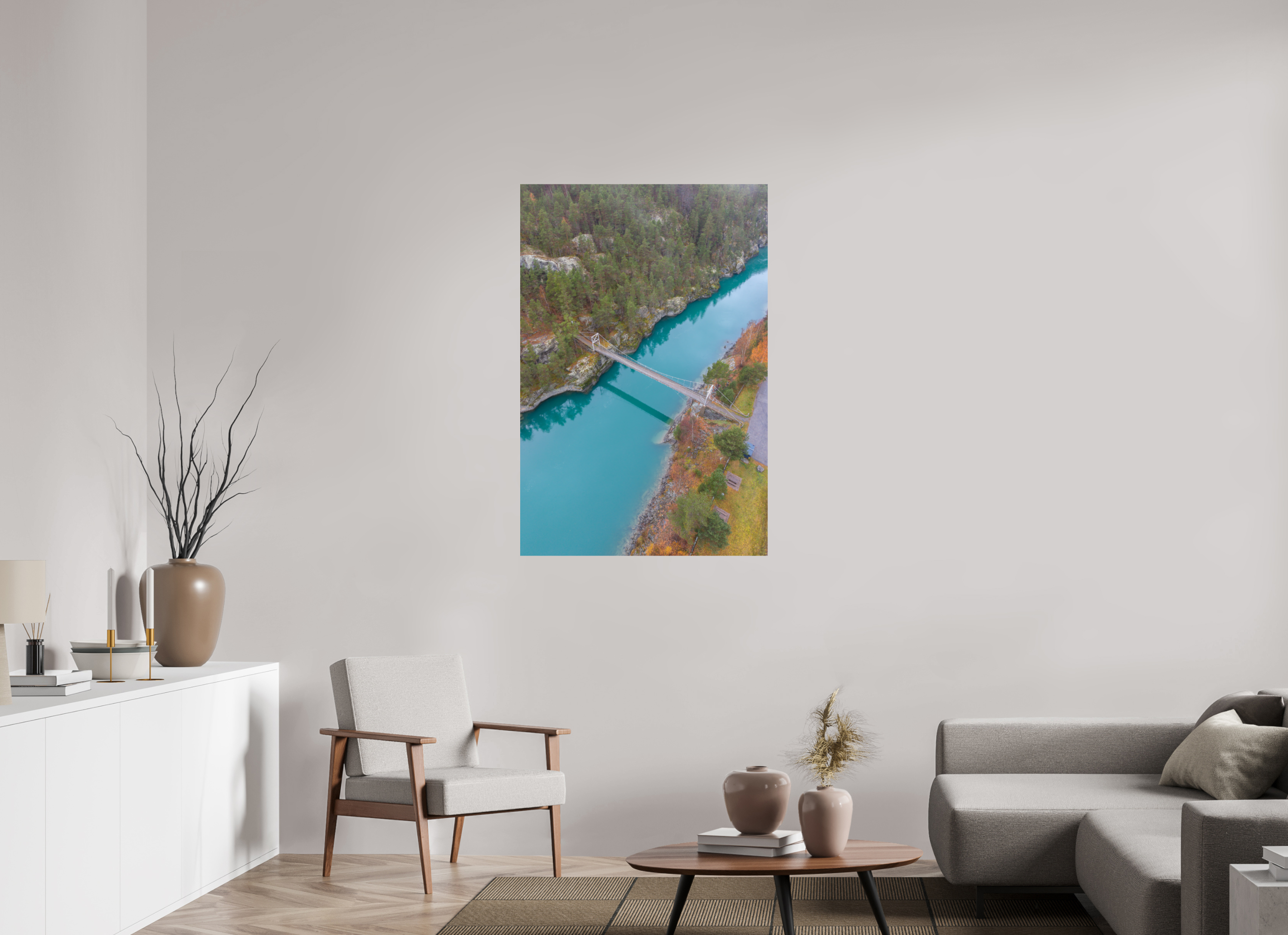 80 x 120 cm, Fine Art Print auf Alu-Dibond Suspended Harmony