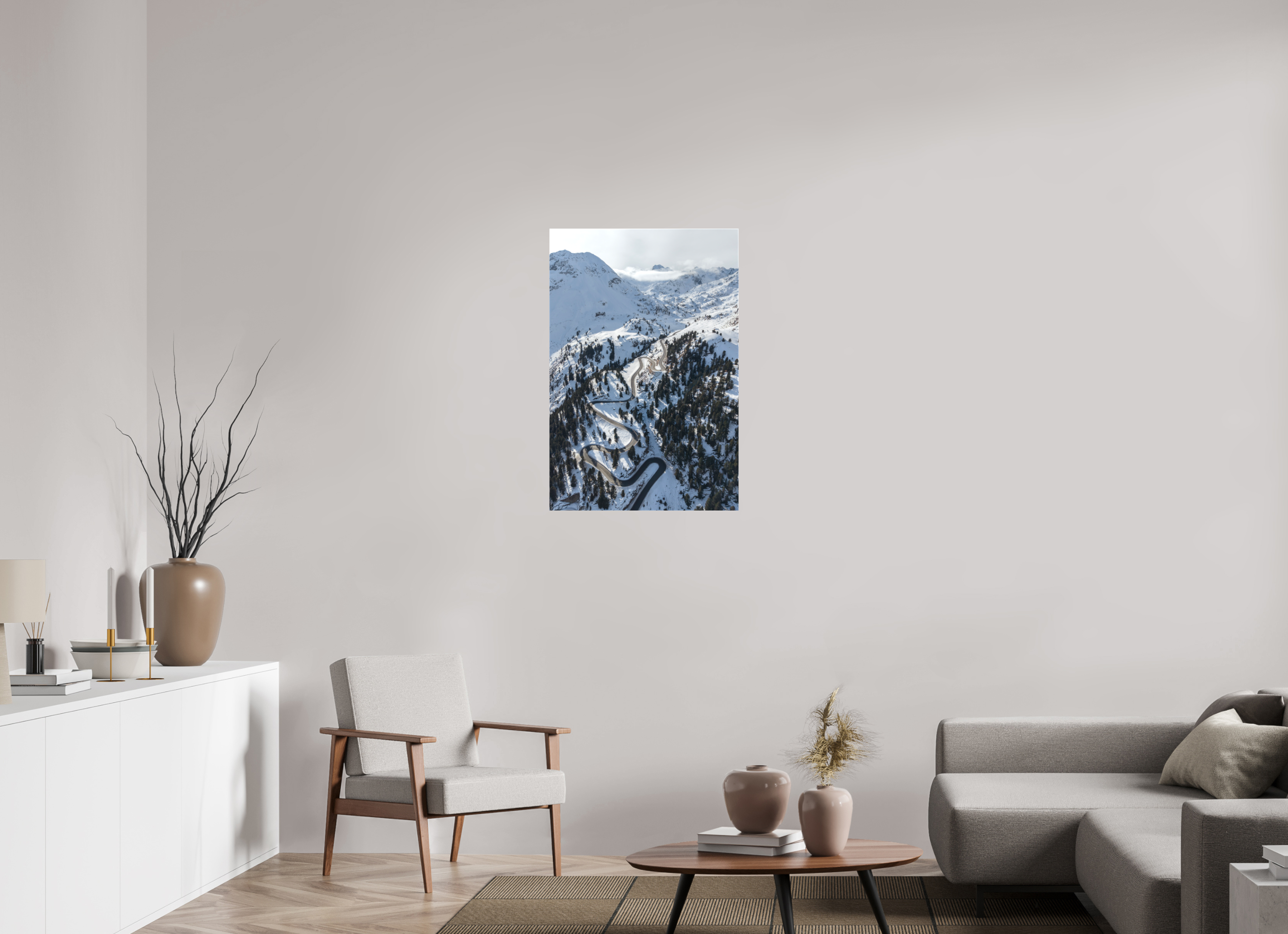 60 x 90 cm, Leinwand Road to the Summit