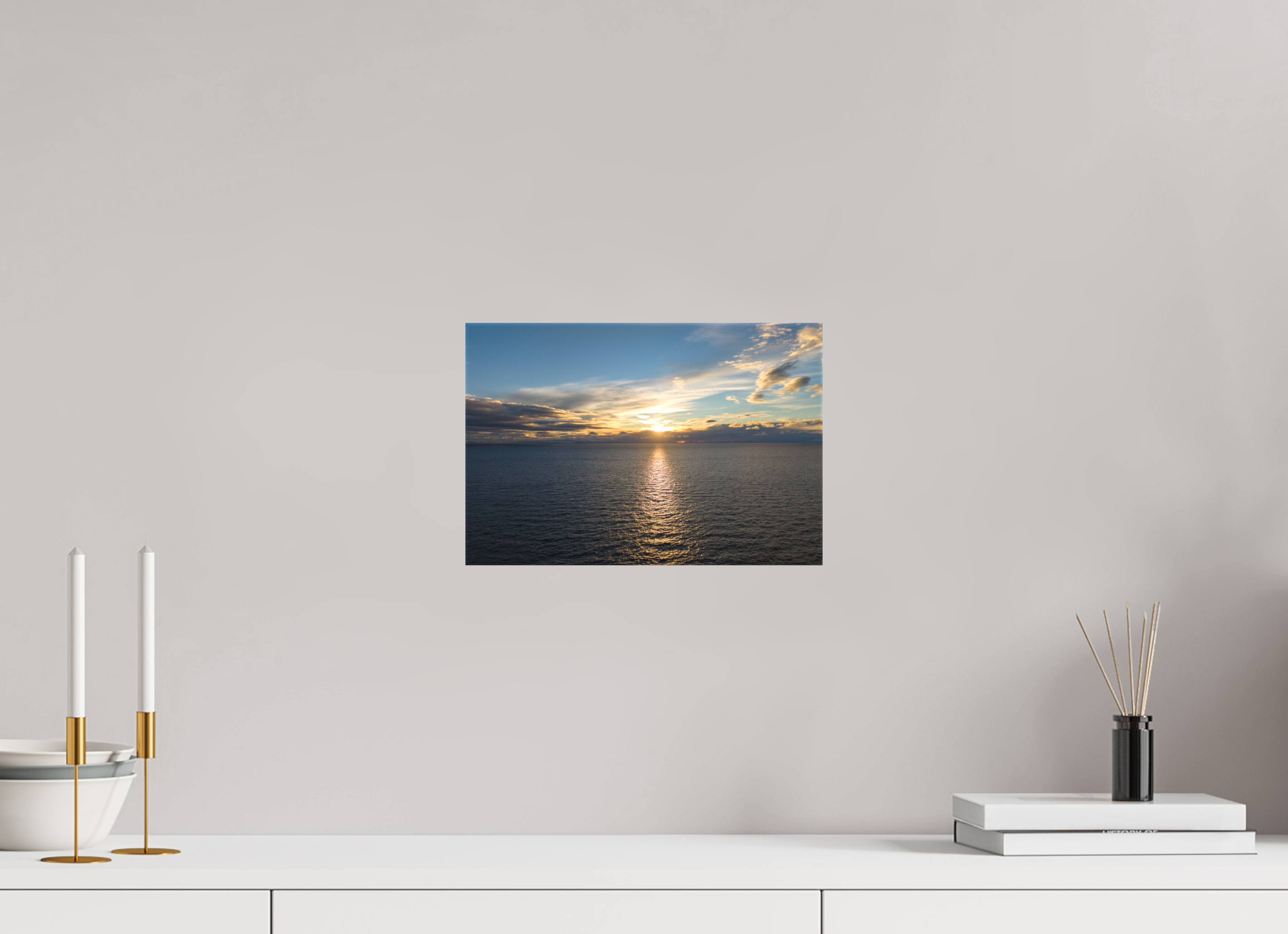 30 x 20 cm, Leinwand Ocean Sunrise