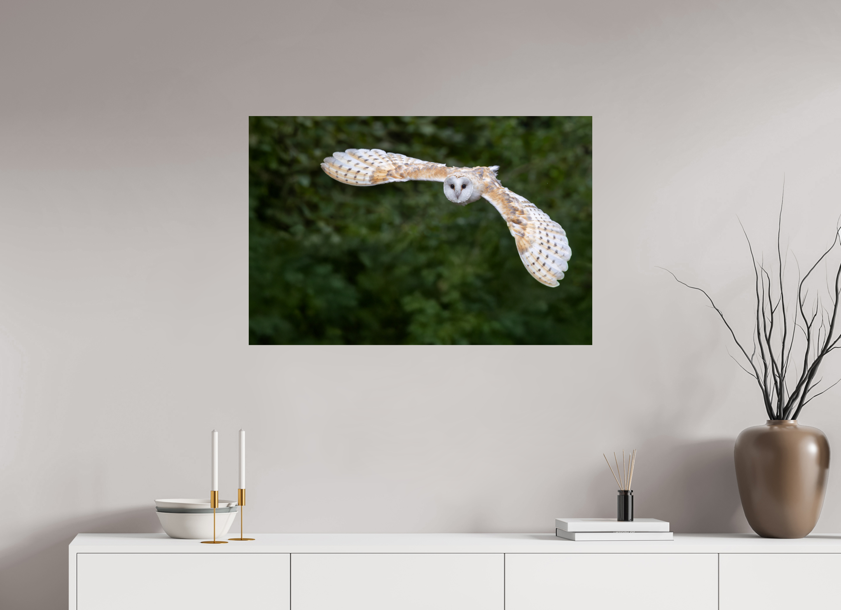 90 x 60 cm, Fine Art Print auf Alu-Dibond Silent Flight