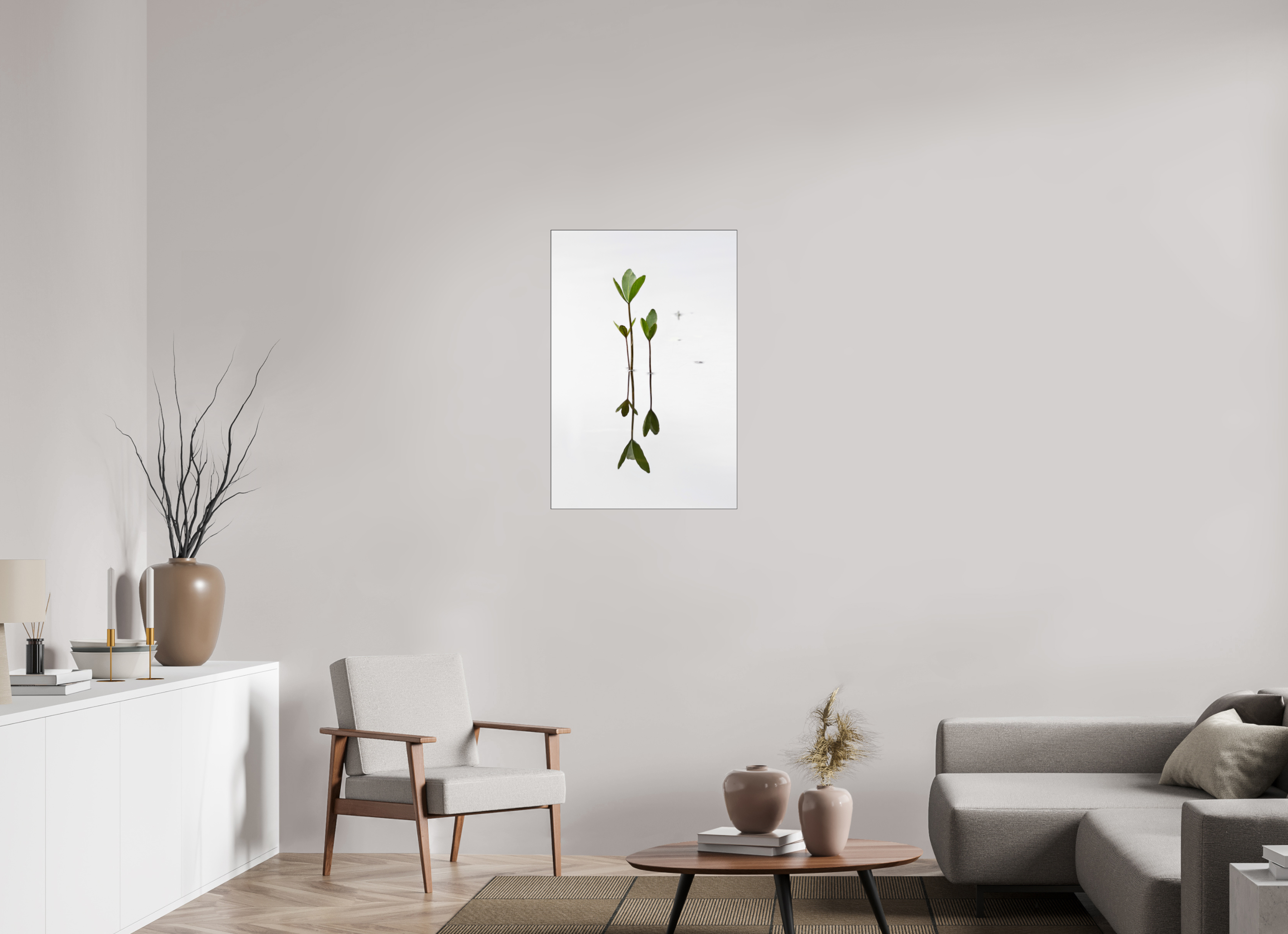 60 x 90 cm, Foto-Abzug hinter Acrylglas glänzend Silent Trio