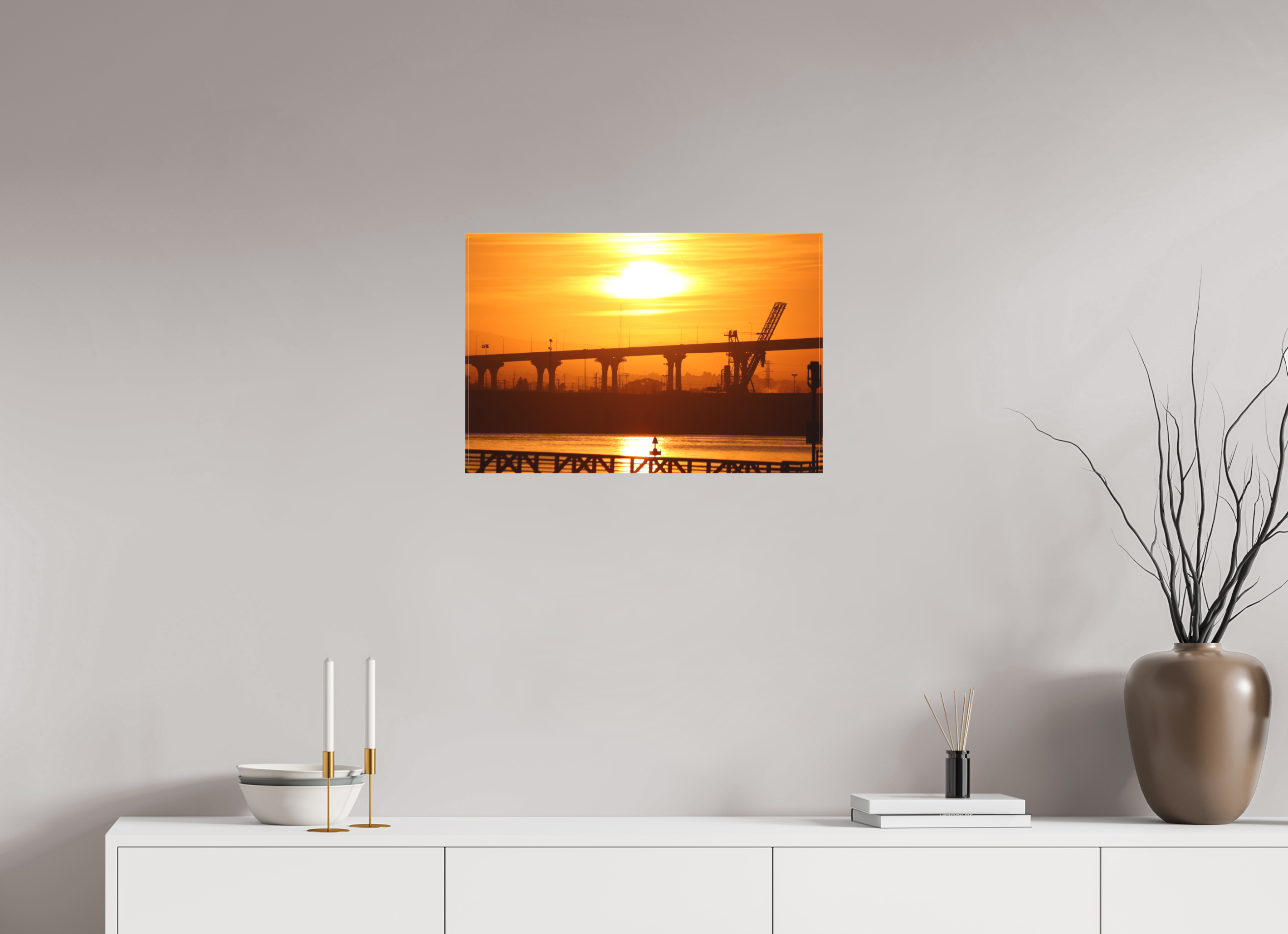 60 x 40 cm, Leinwand Golden Harbor