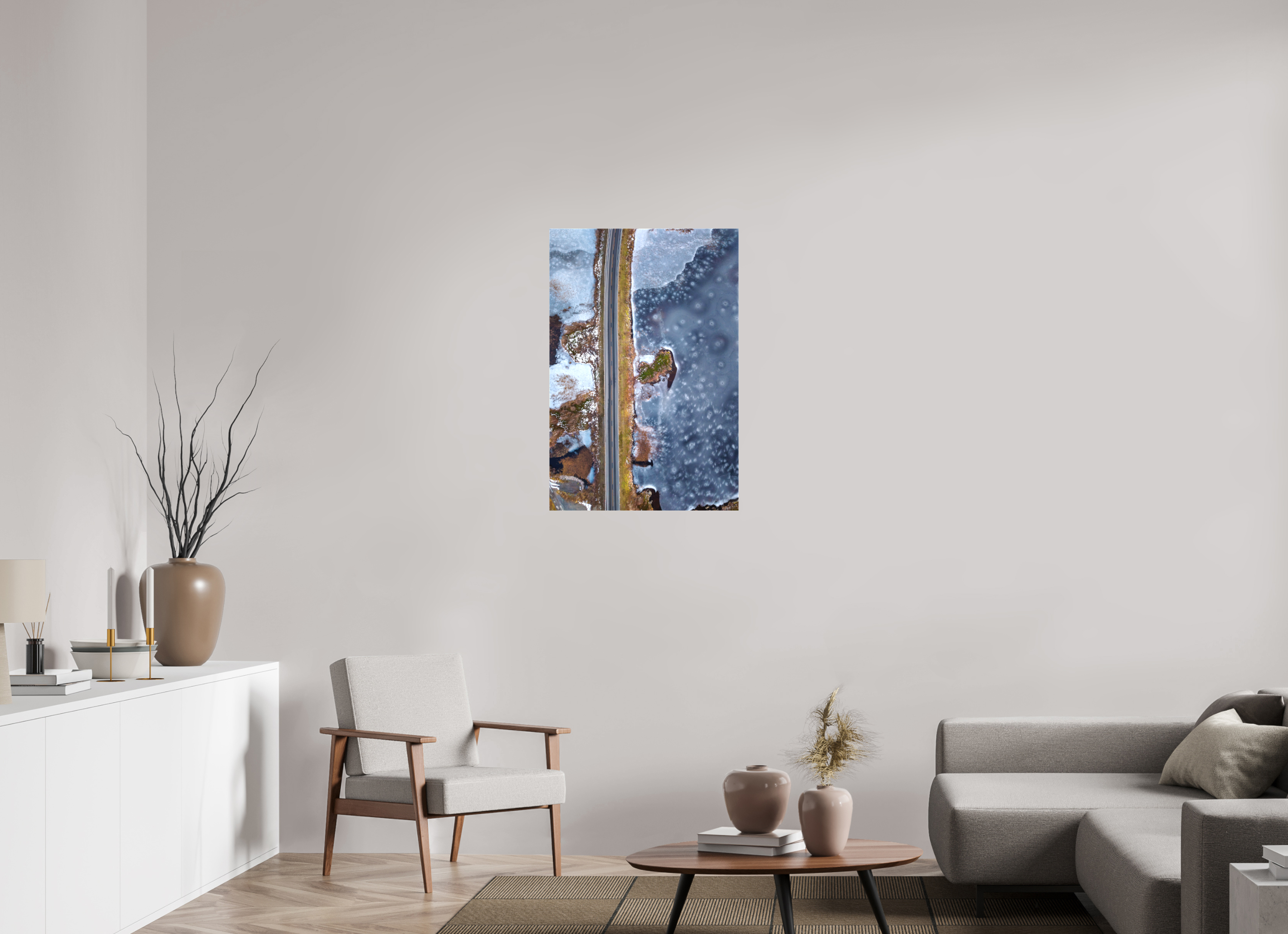 60 x 90 cm, Leinwand Frozen Path