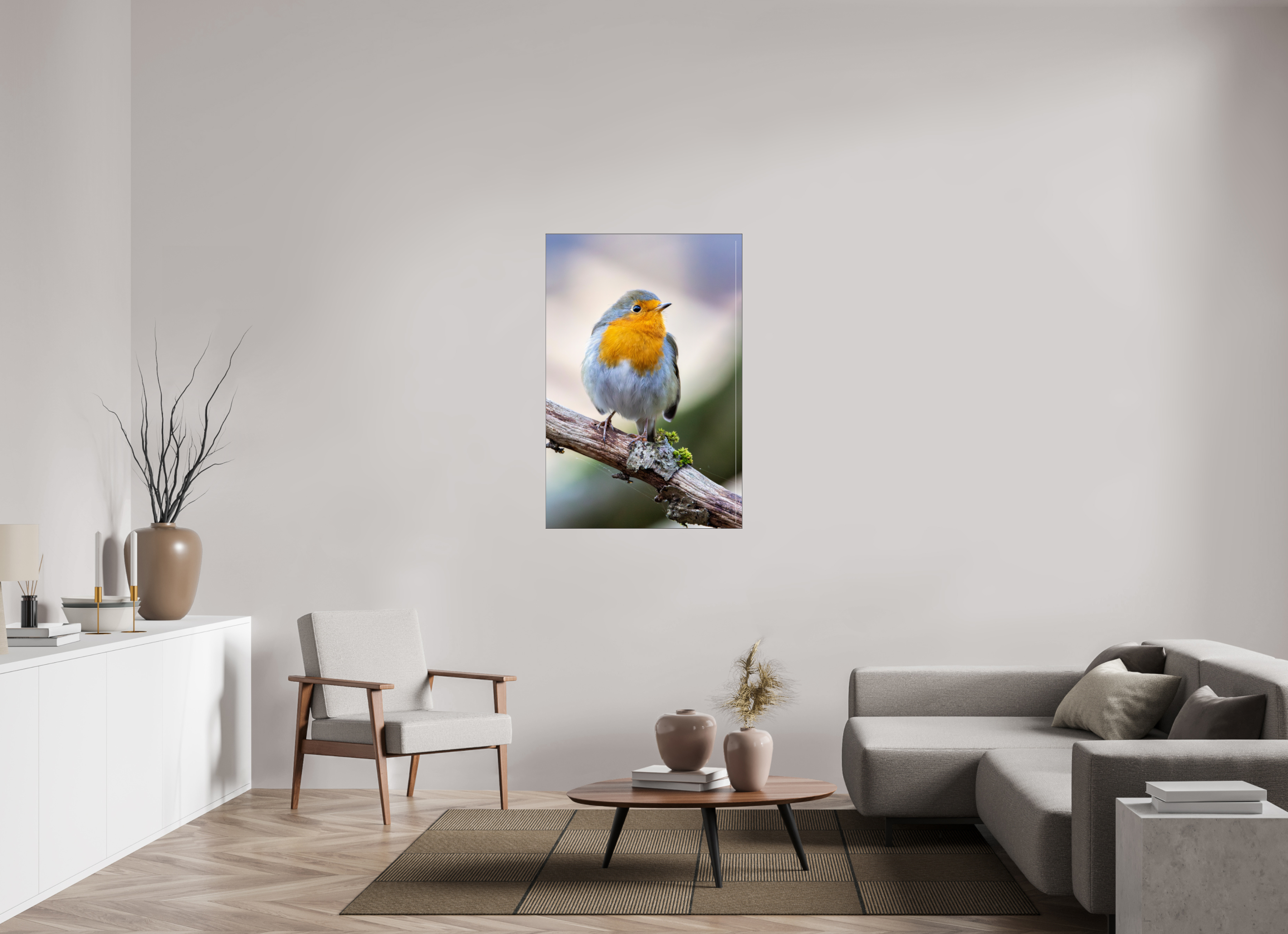 80 x 120 cm, Foto-Abzug hinter Acrylglas glänzend Perched in Light