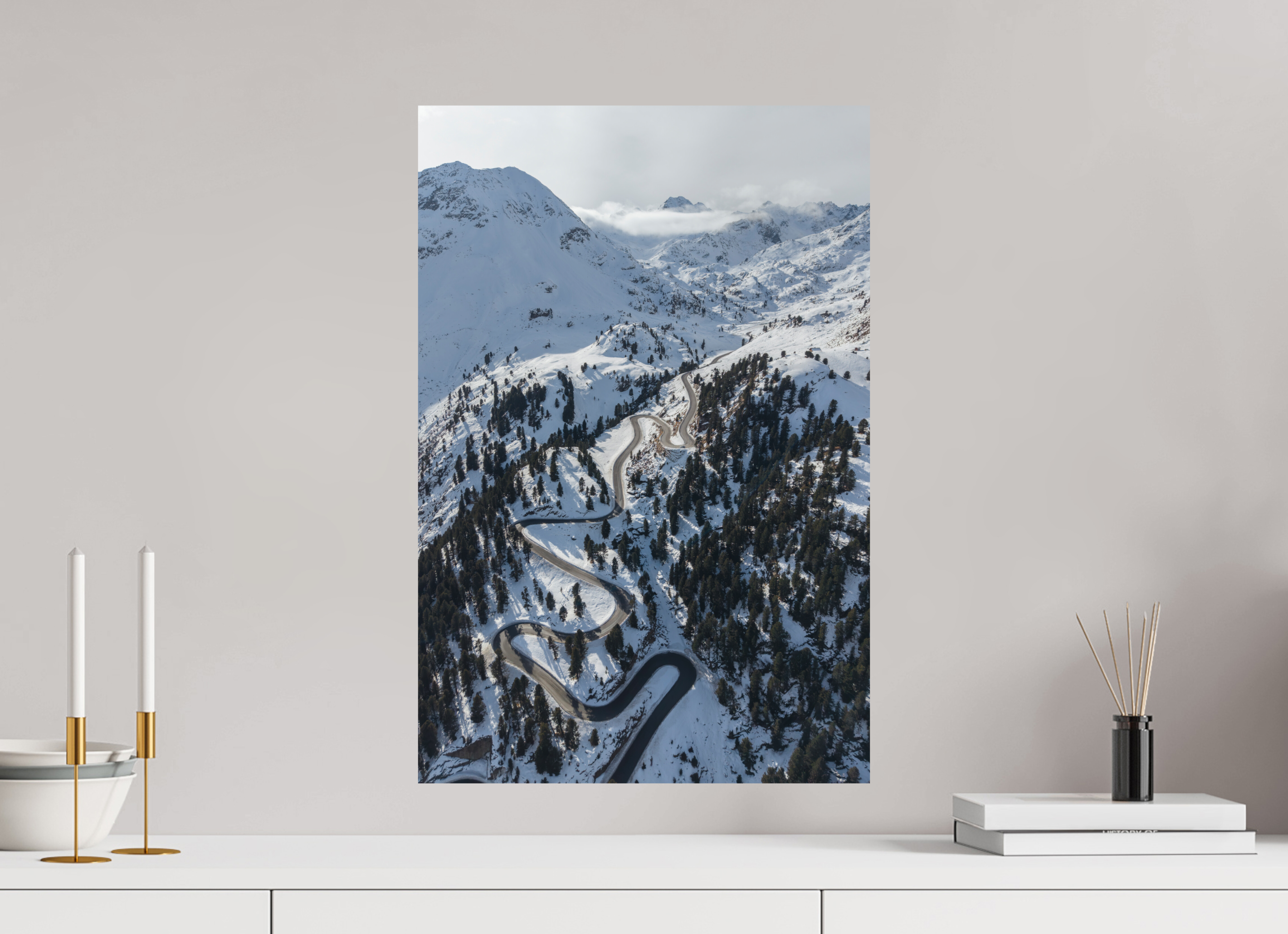 40 x 60 cm, Fine-Art Print Matt Road to the Summit