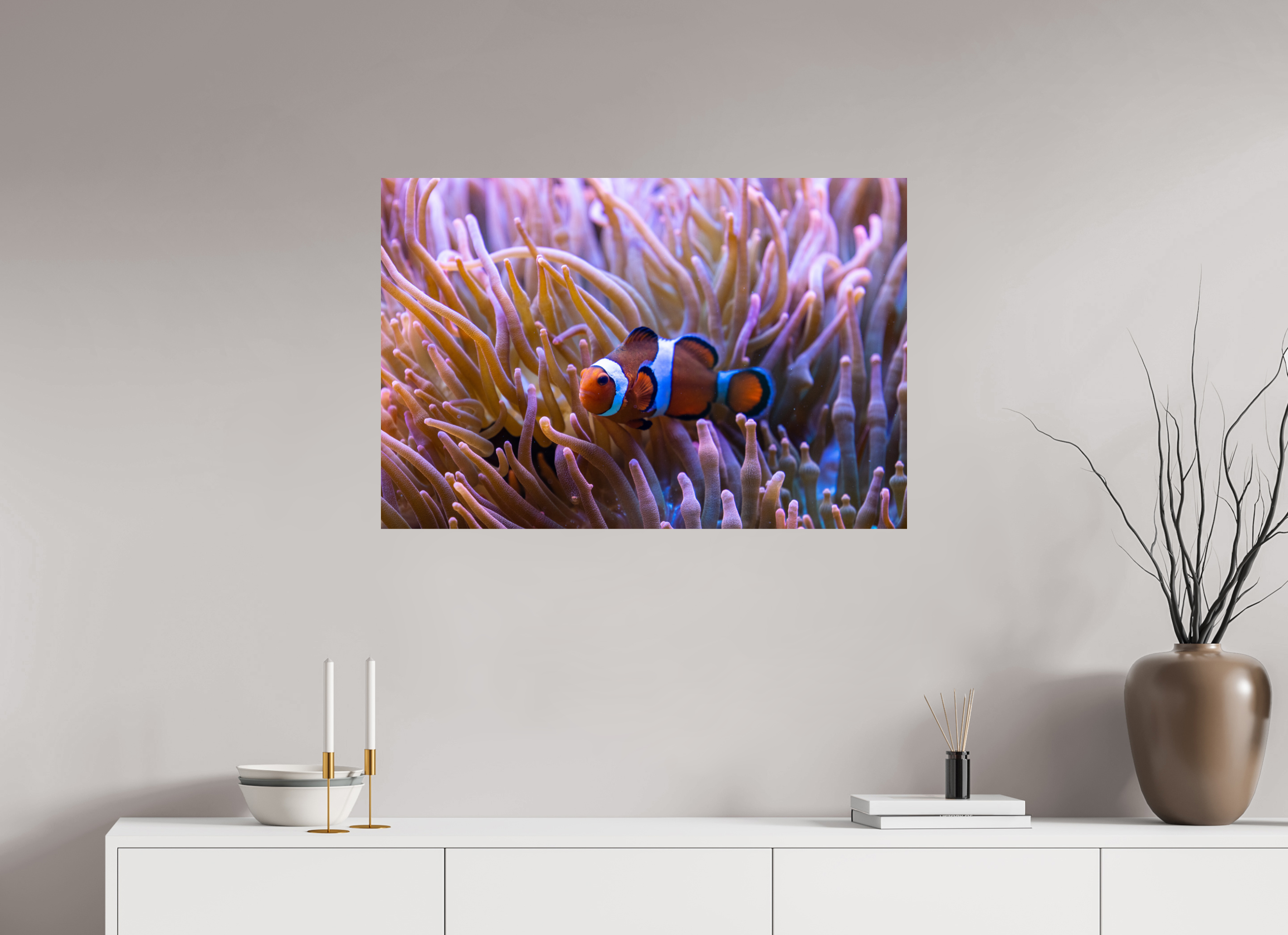 90 x 60 cm, Fine Art Print auf Alu-Dibond Reef Life