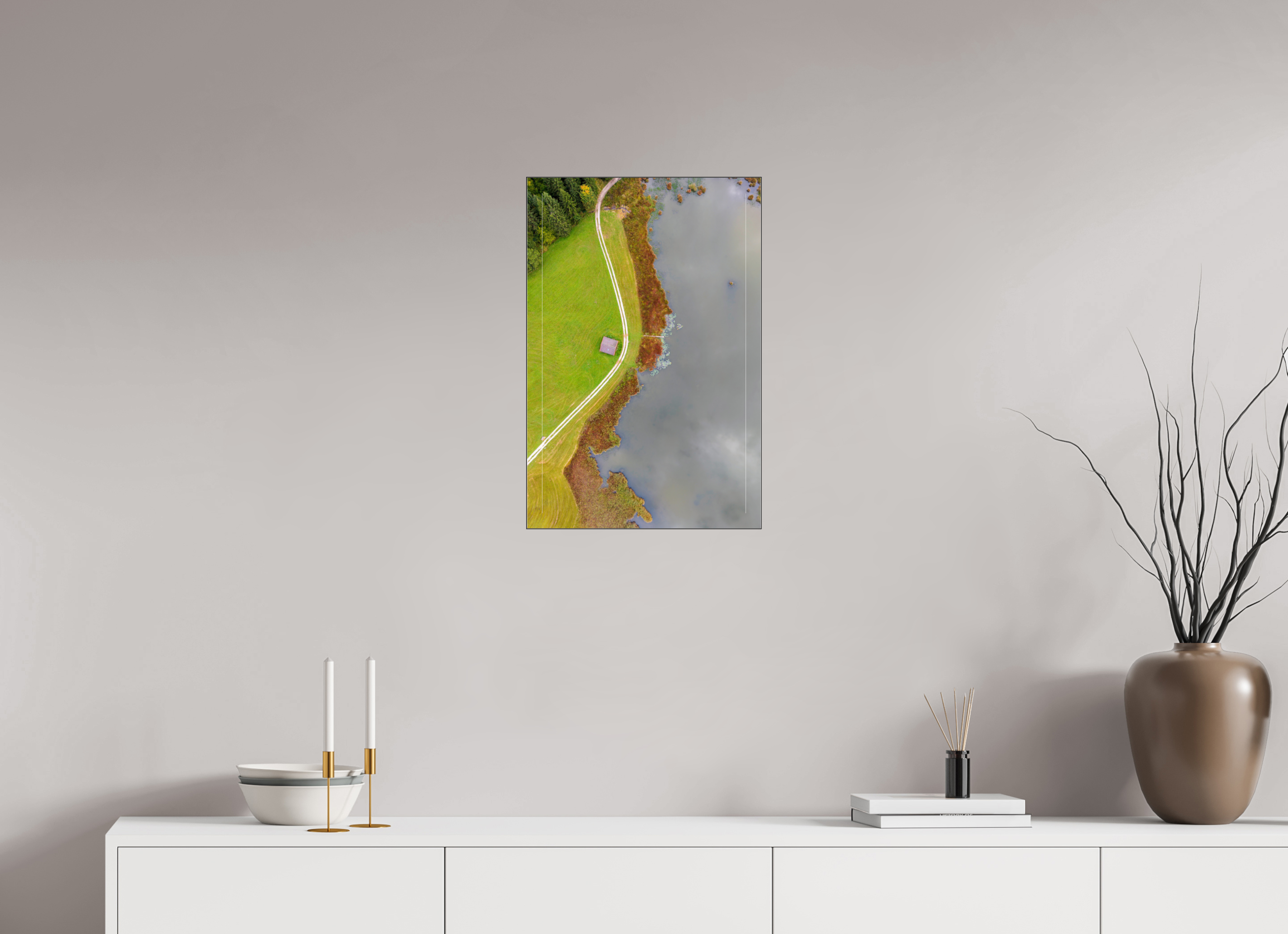 40 x 60 cm, Foto-Abzug hinter Acrylglas glänzend Lines of Tranquility