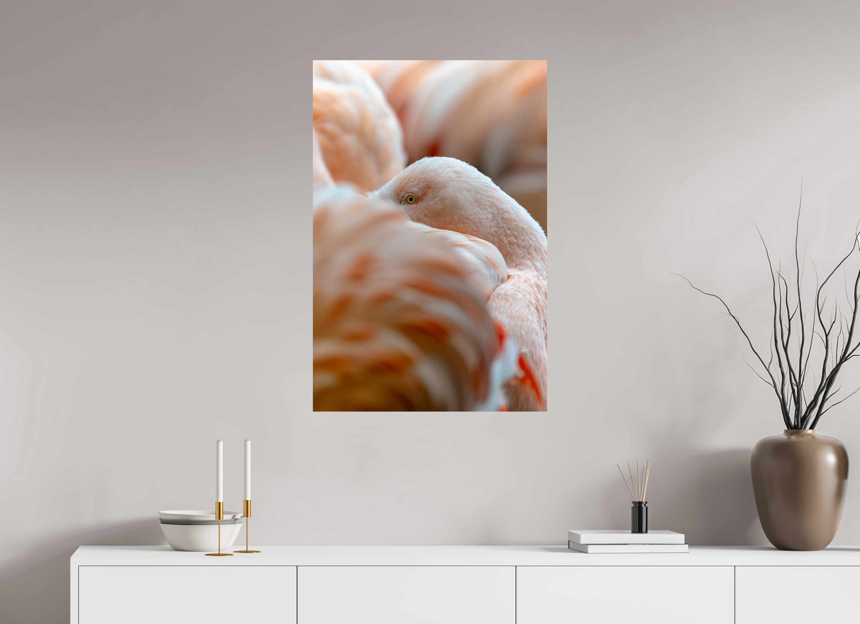 60 x 90 cm, Fine Art Print auf Alu-Dibond Among the Flock