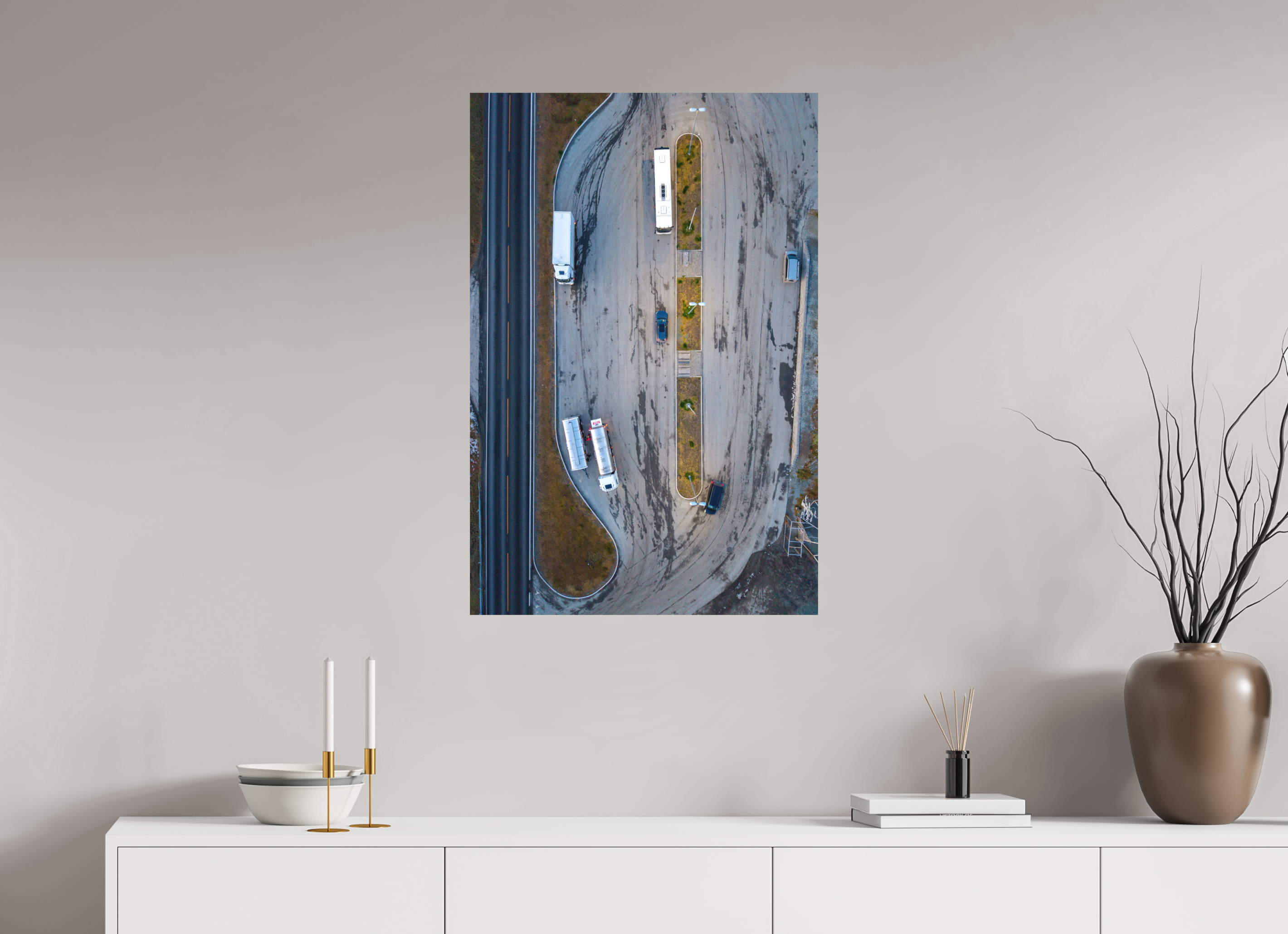 60 x 90 cm, Fine-Art Matt Pause from Above