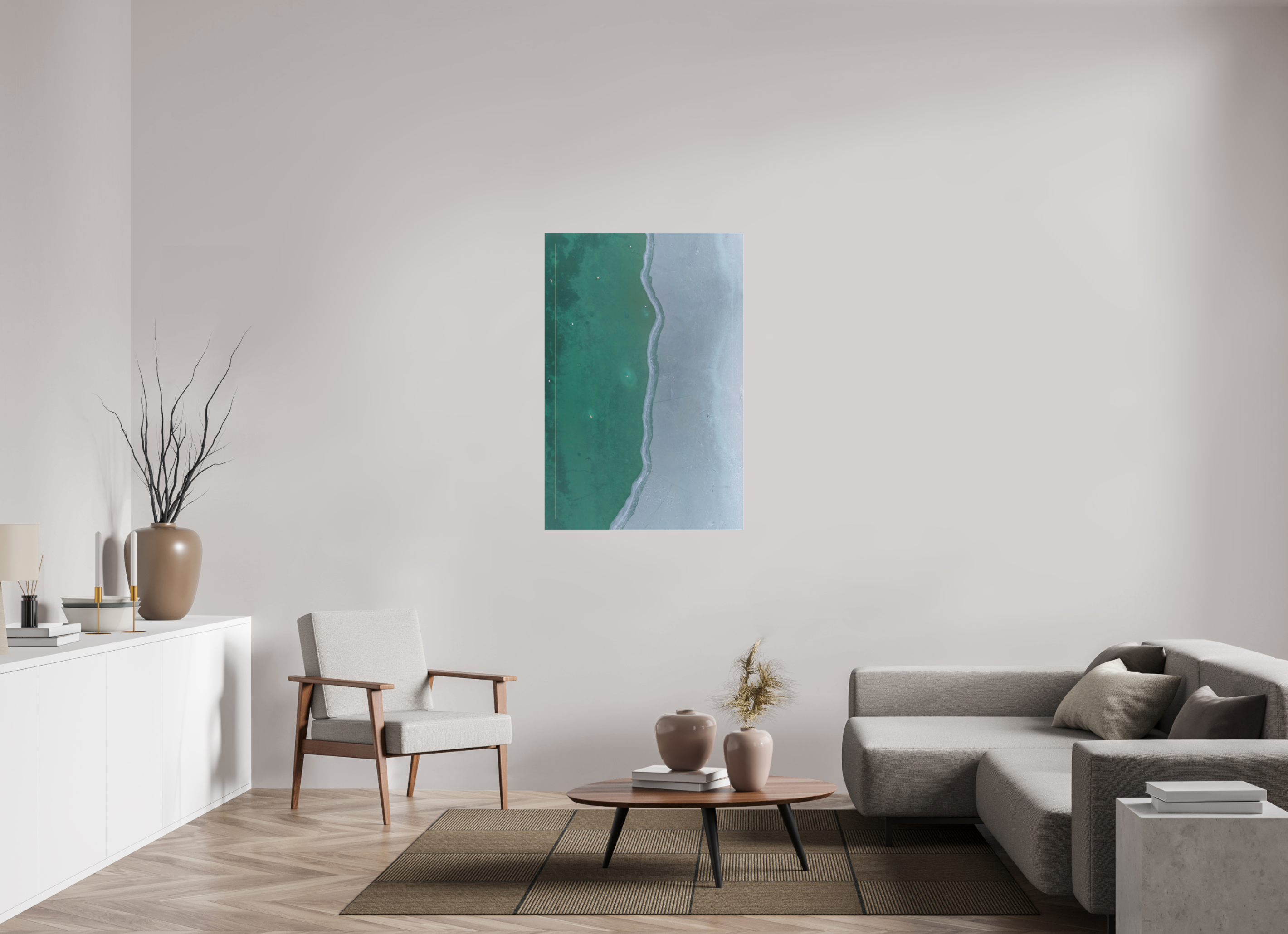 80 x 120 cm, Leinwand Frozen Divide