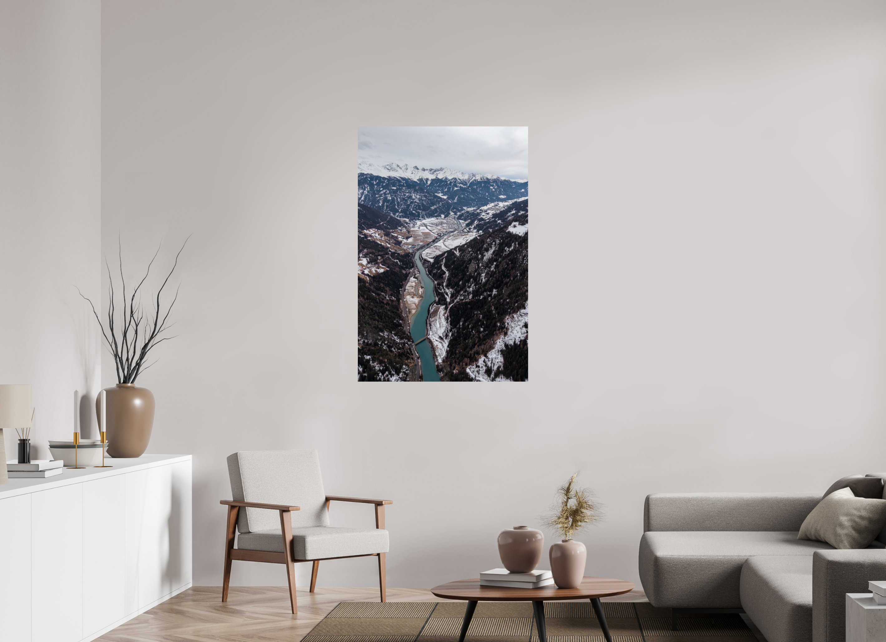 80 x 120 cm, Fine Art Print auf Alu-Dibond Valley of Silence