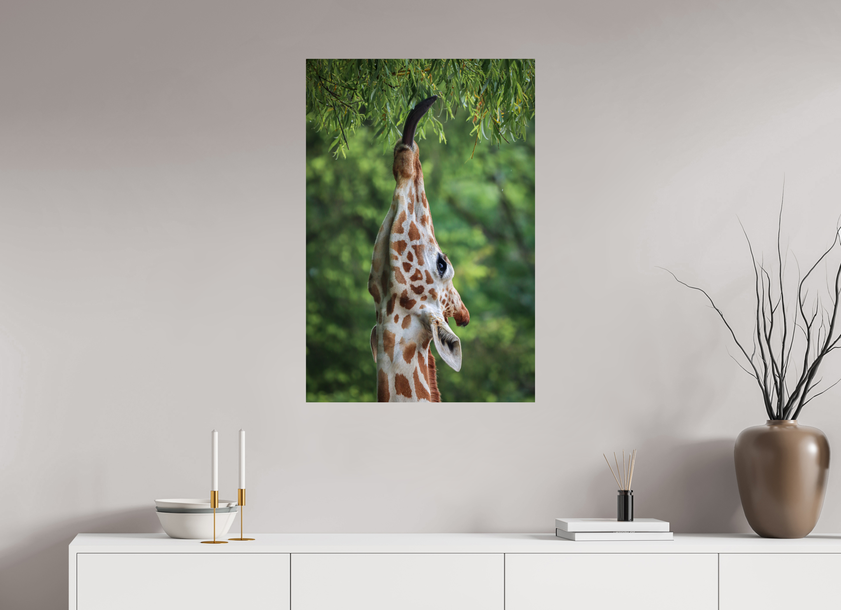 60 x 90 cm, Fine Art Print auf Alu-Dibond Tree Top Snack