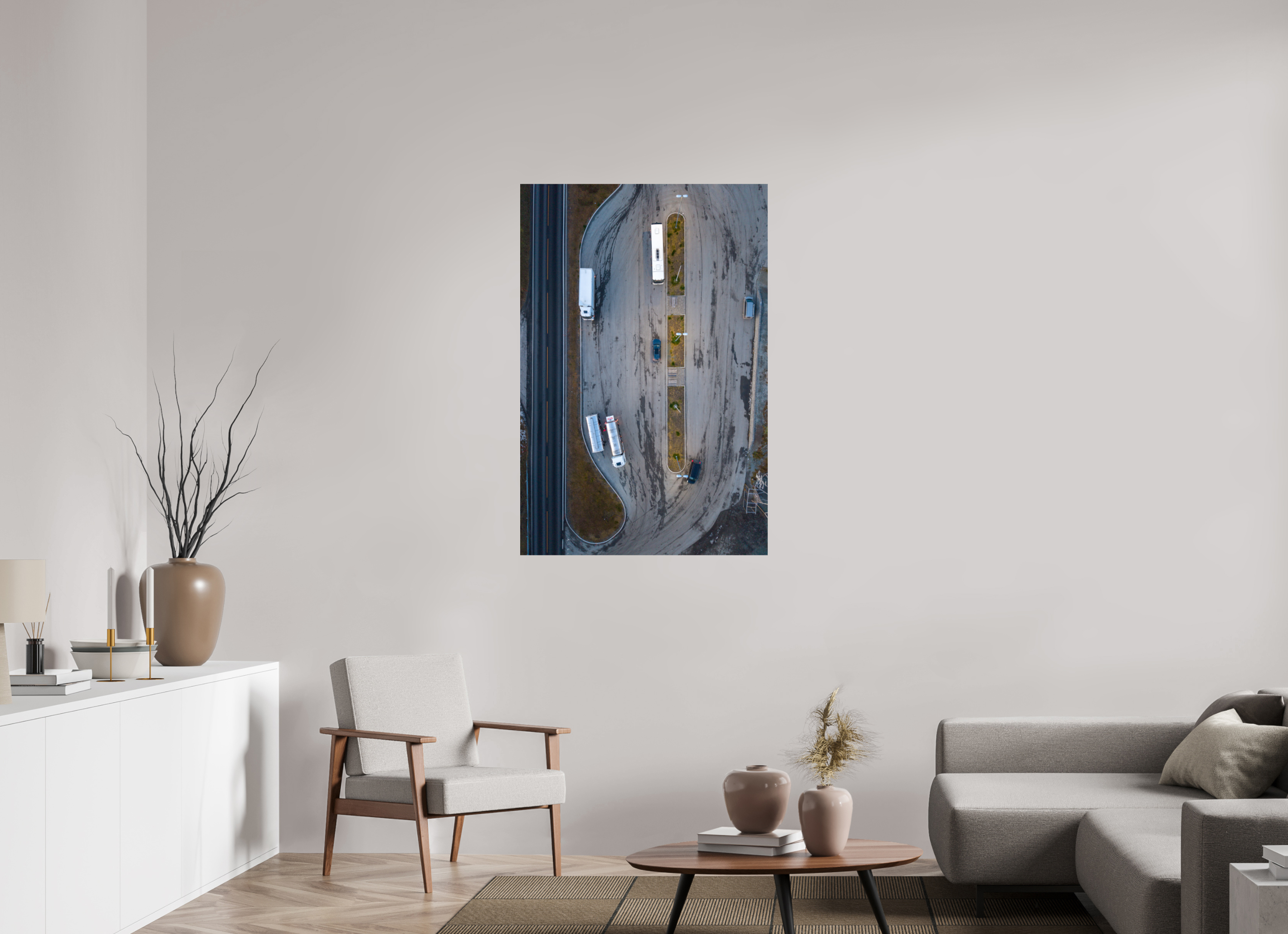 80 x 120 cm, Fine Art Print auf Alu-Dibond Pause from Above