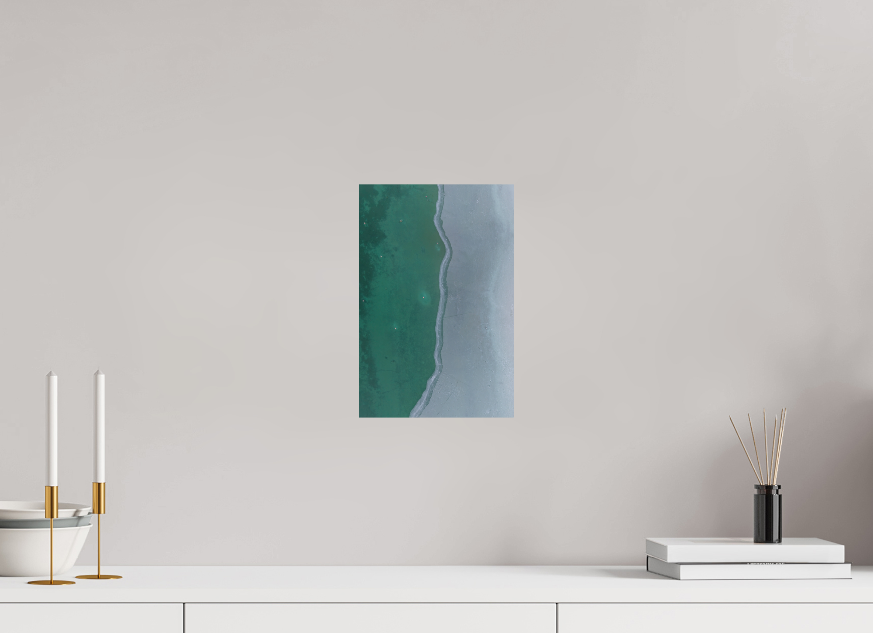 20 x 30 cm, Fine Art Print auf Alu-Dibond Frozen Divide