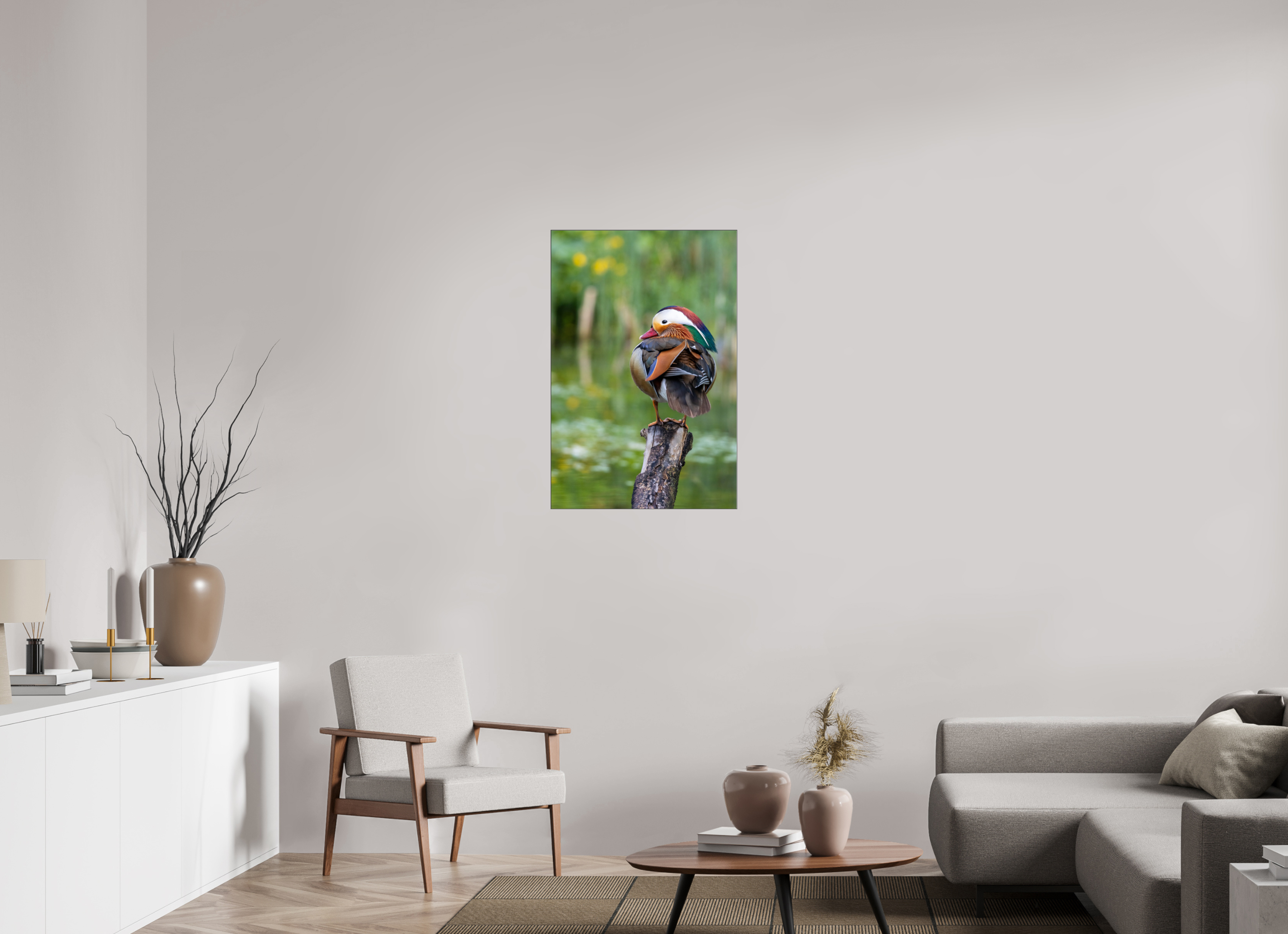 60 x 90 cm, Foto-Abzug hinter Acrylglas glänzend Perched Beauty