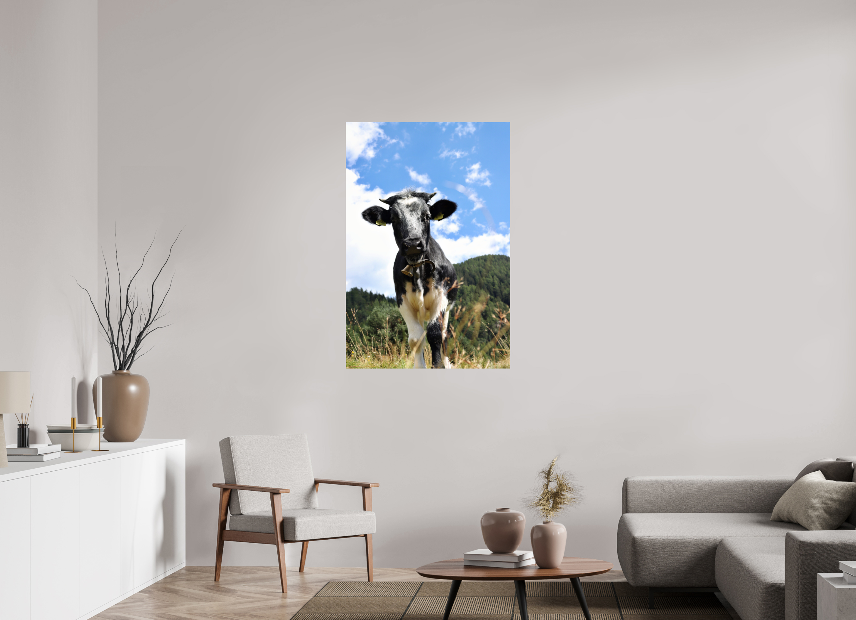 80 x 120 cm, Fine Art Print auf Alu-Dibond Field Perspective