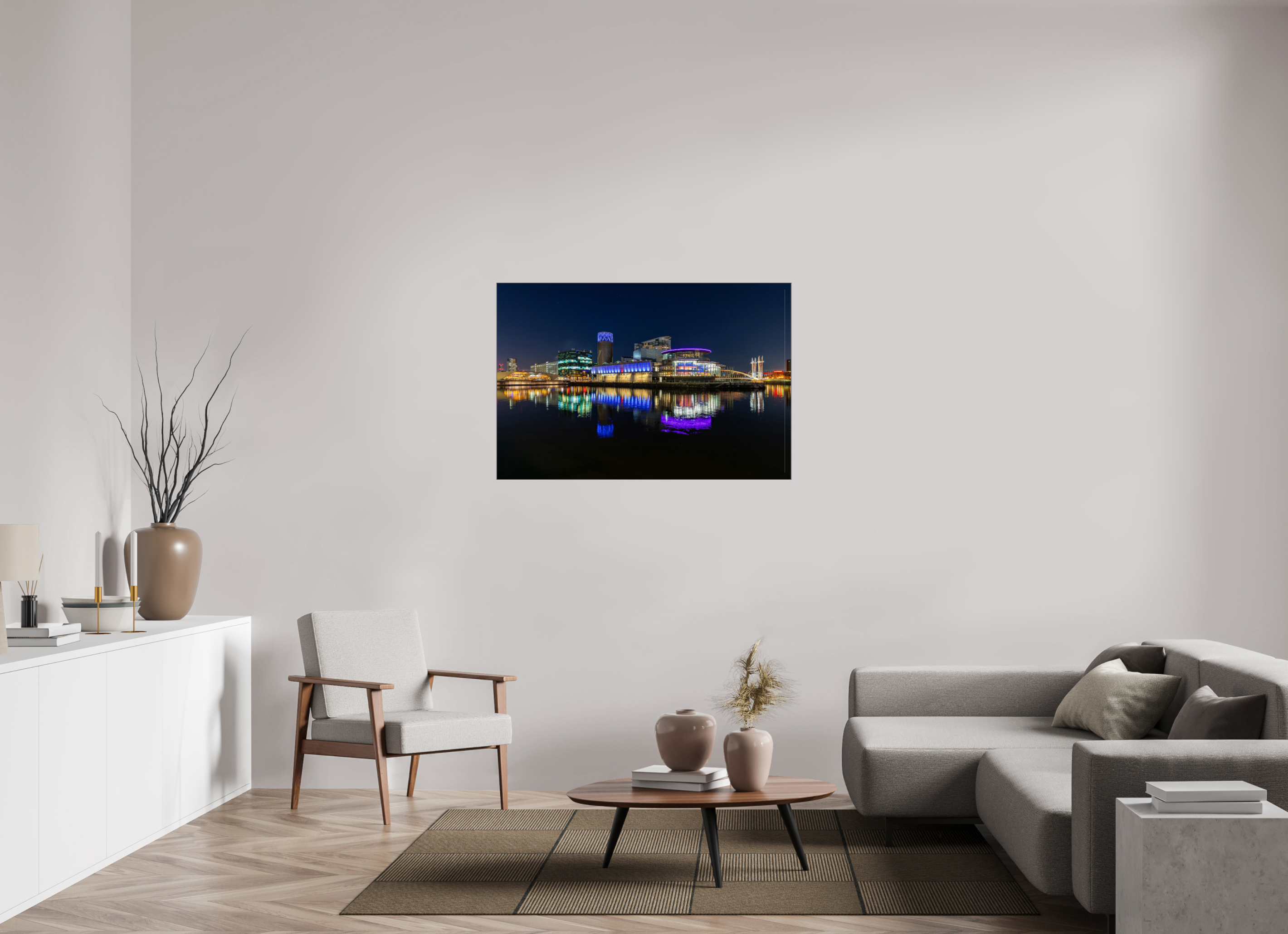 120 x 80 cm, Foto-Abzug hinter Acrylglas glänzend Urban Reflections