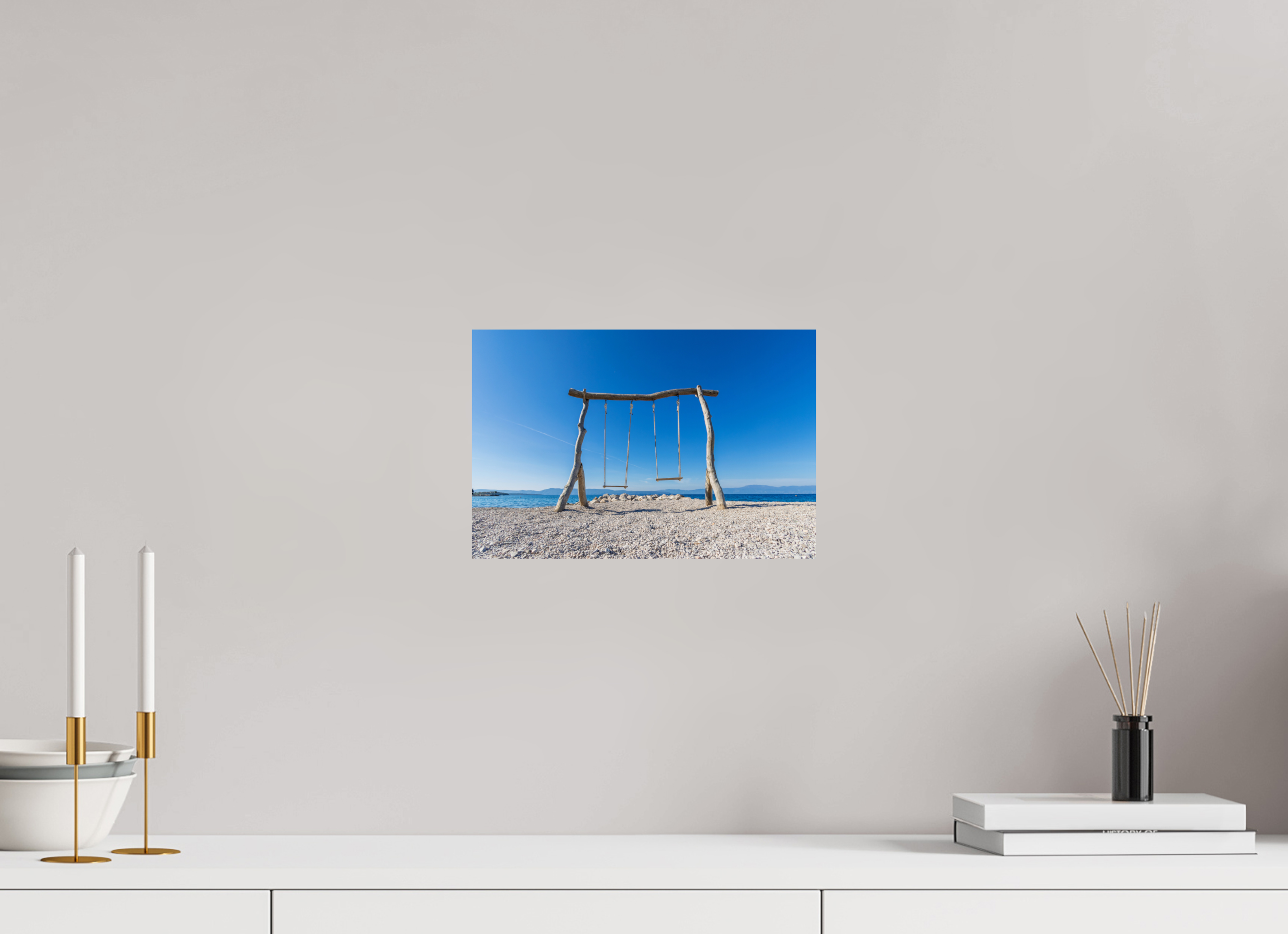 30 x 20 cm, Fine Art Print auf Alu-Dibond Between Sky and Sea