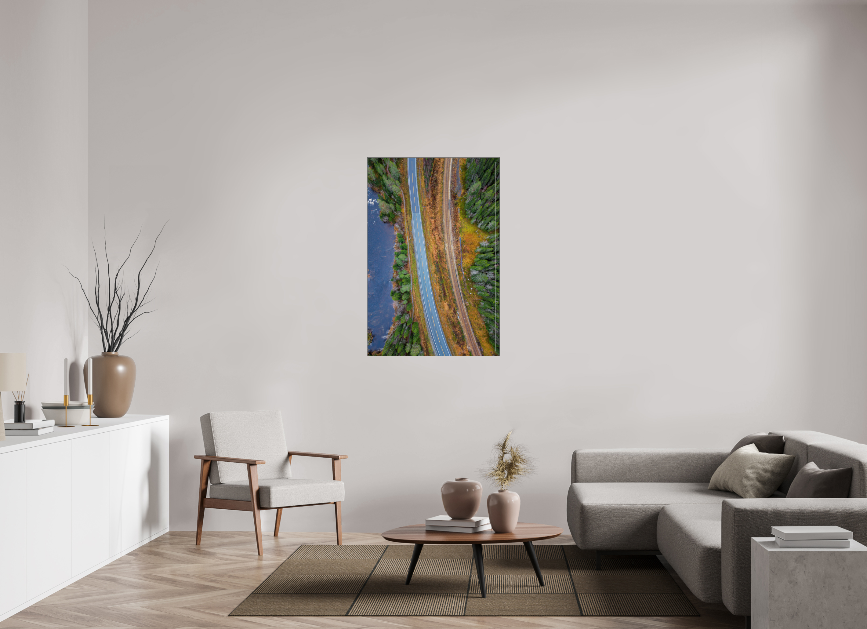 80 x 120 cm, Foto-Abzug hinter Acrylglas glänzend Leading Lines
