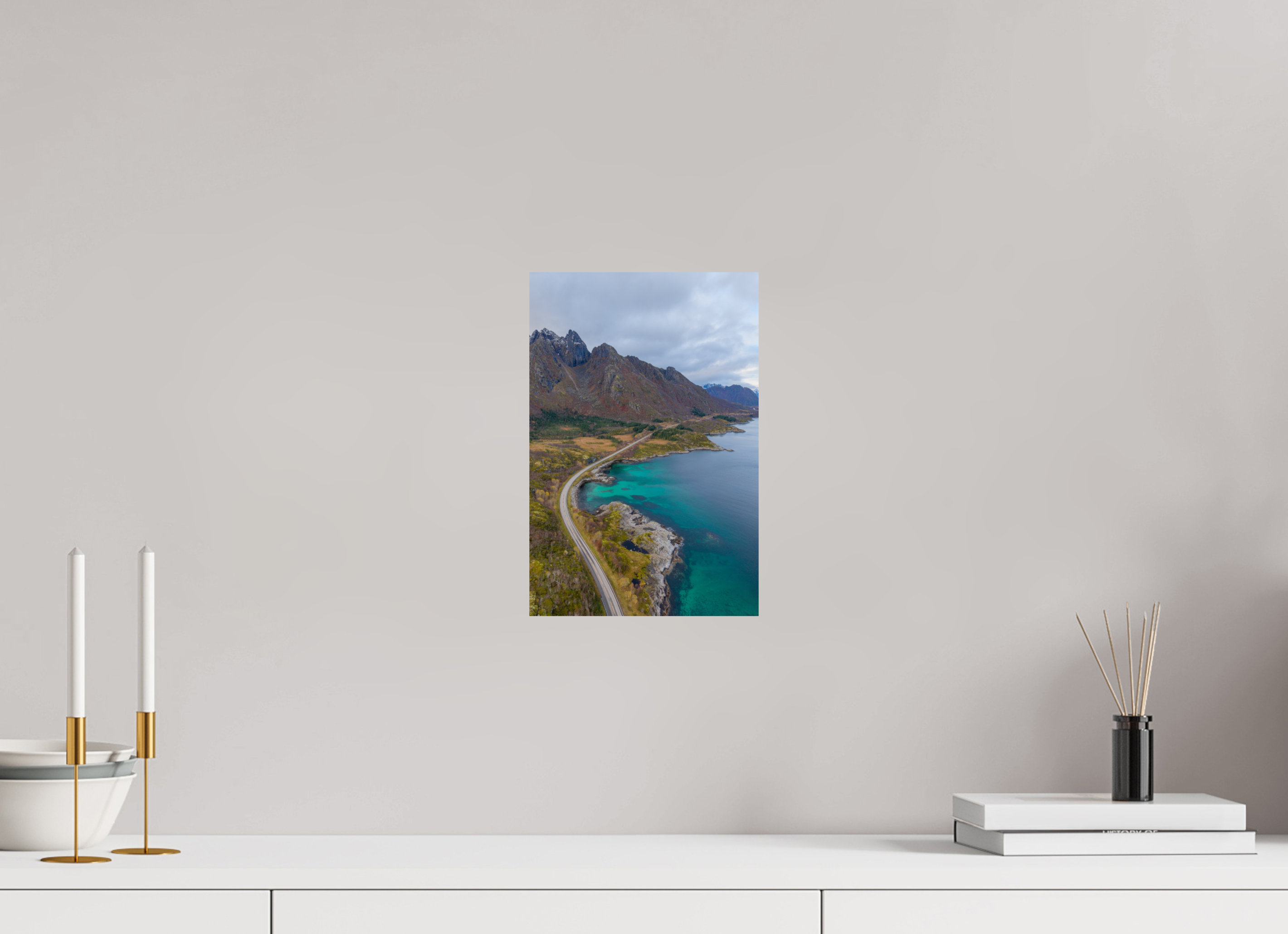 20 x 30 cm, Fine Art Print auf Alu-Dibond Cliffside Path
