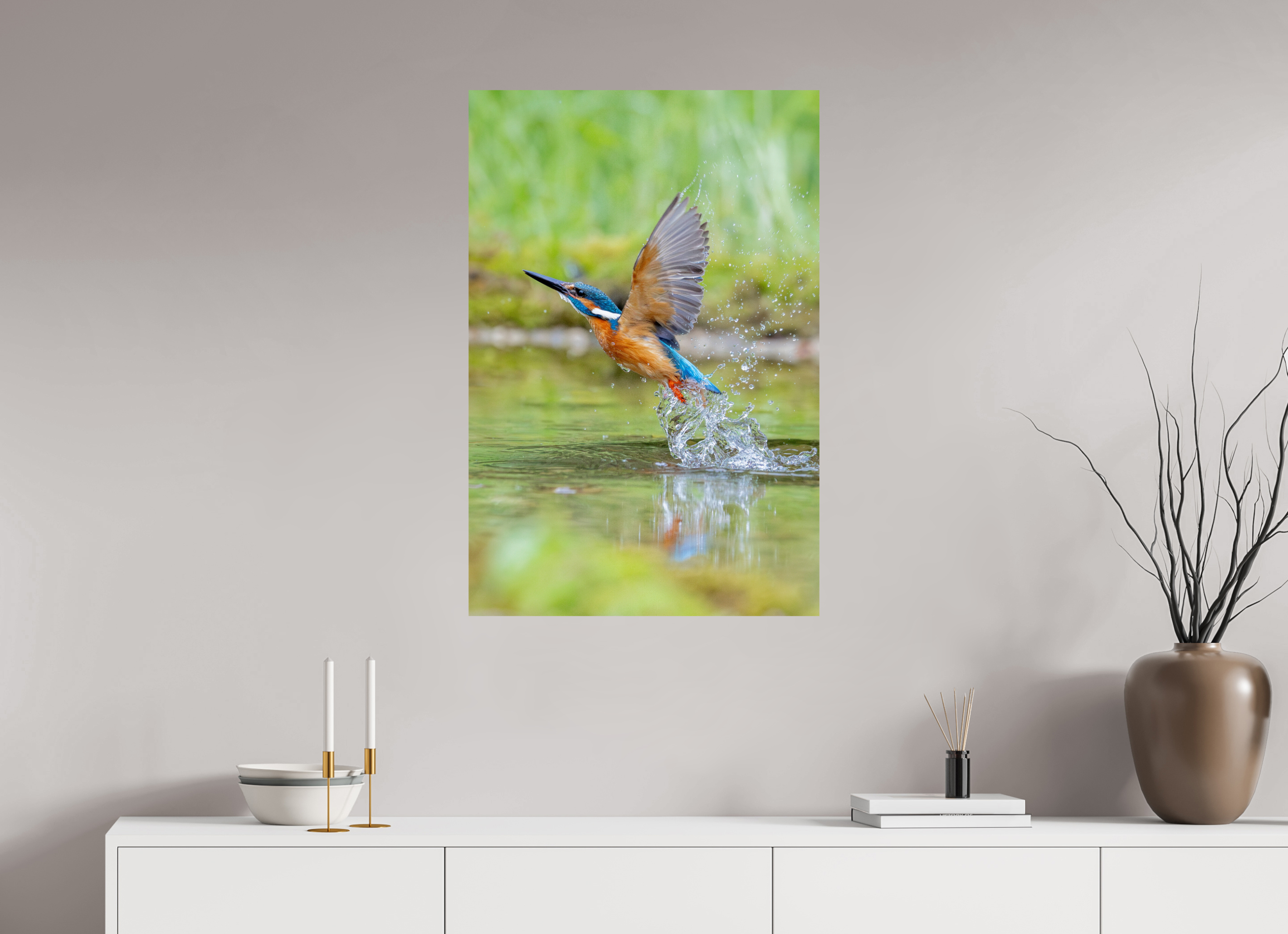 60 x 90 cm, Fine Art Print auf Alu-Dibond Splash of Freedom