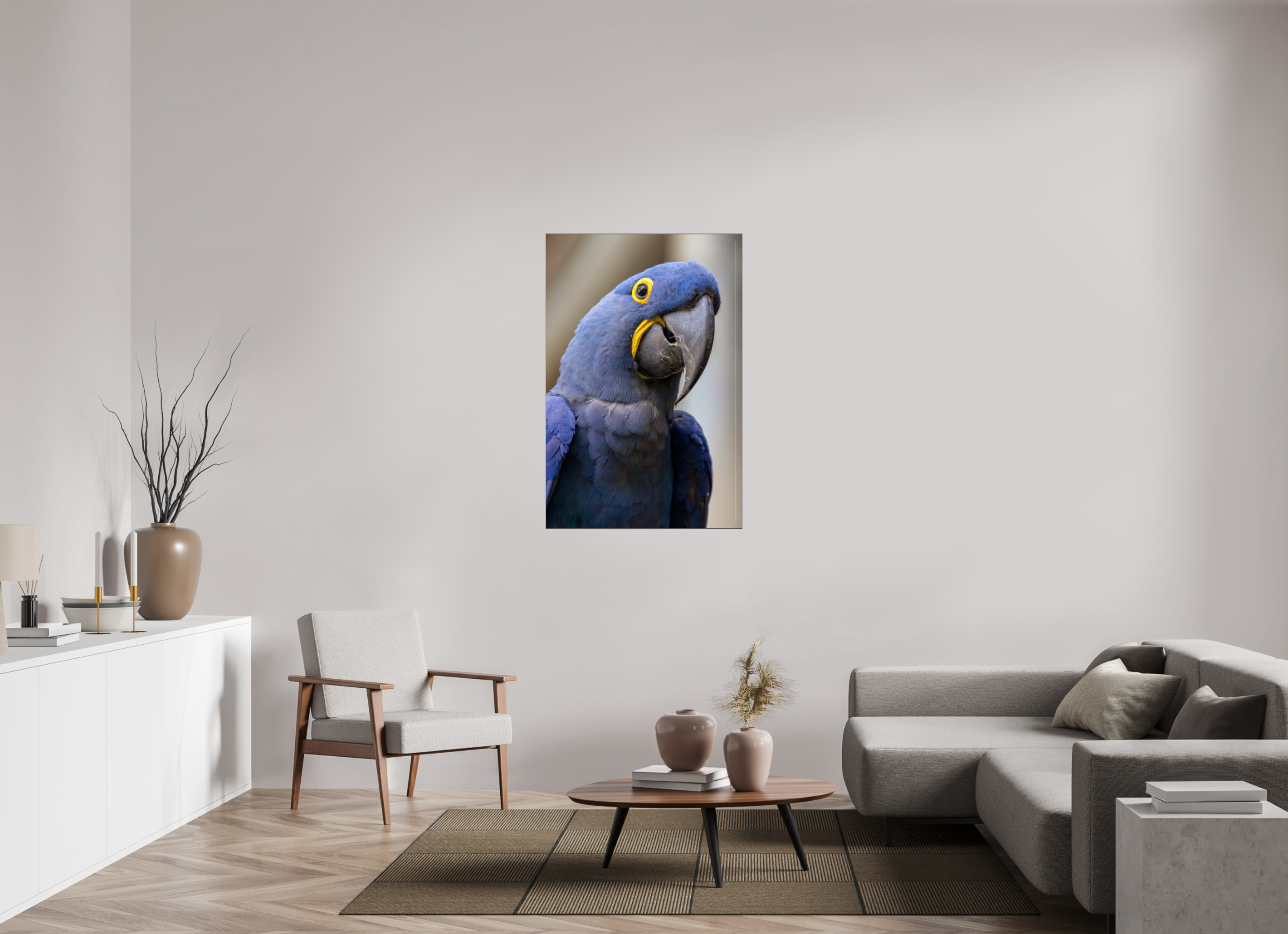 80 x 120 cm, Foto-Abzug hinter Acrylglas glänzend Blue Glory