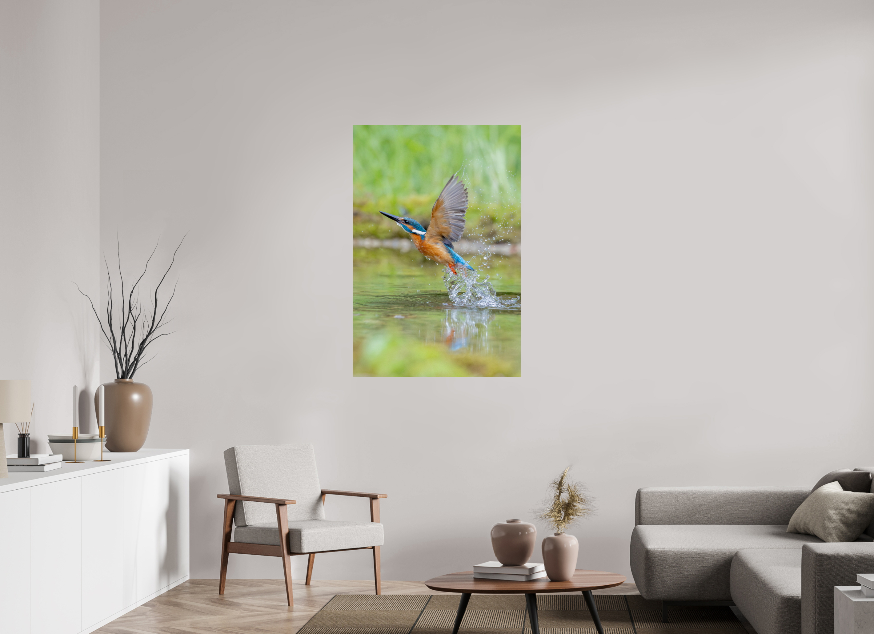 80 x 120 cm, Fine Art Print auf Alu-Dibond Splash of Freedom
