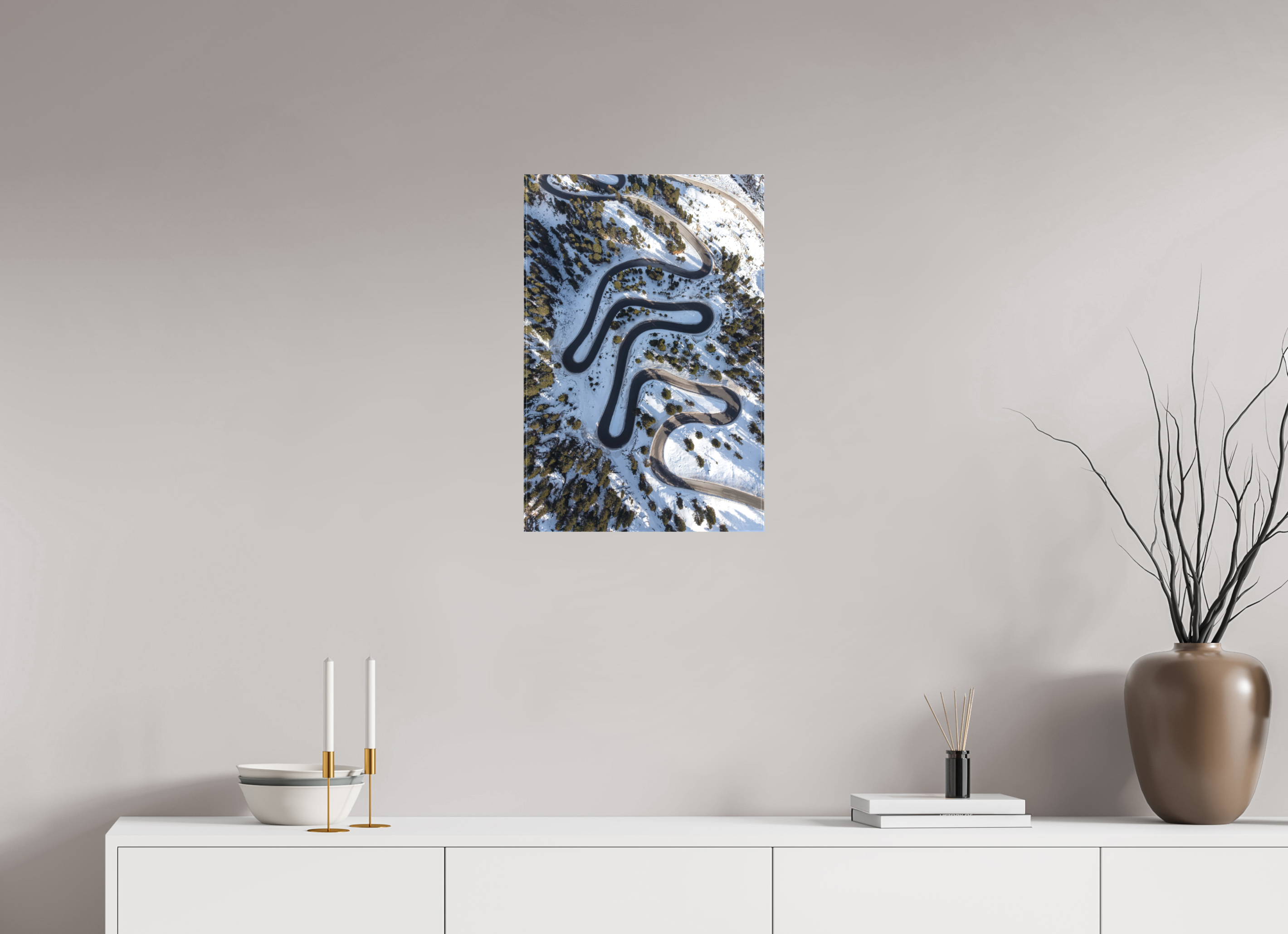 40 x 60 cm, Leinwand Winding Through Winter