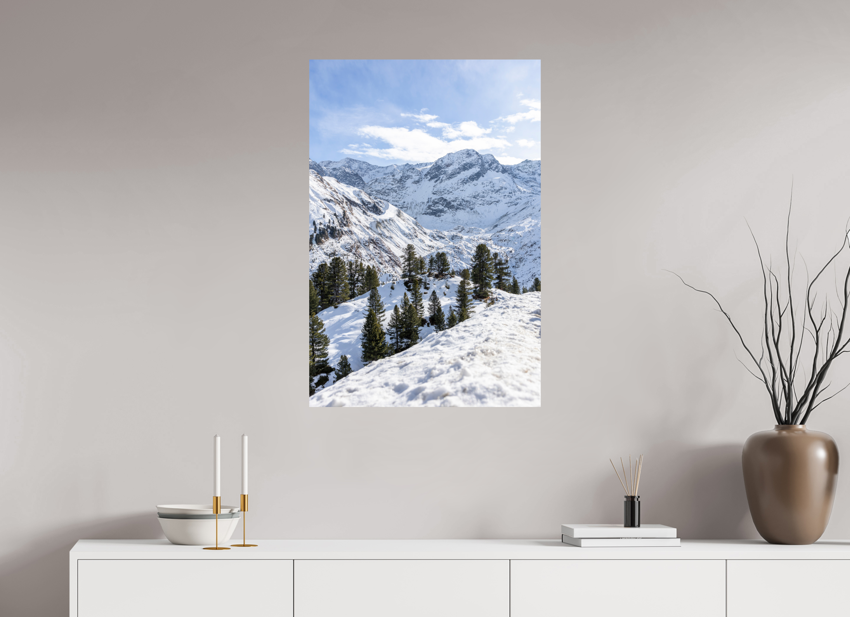 60 x 90 cm, Fine Art Print auf Alu-Dibond Alpine Frame