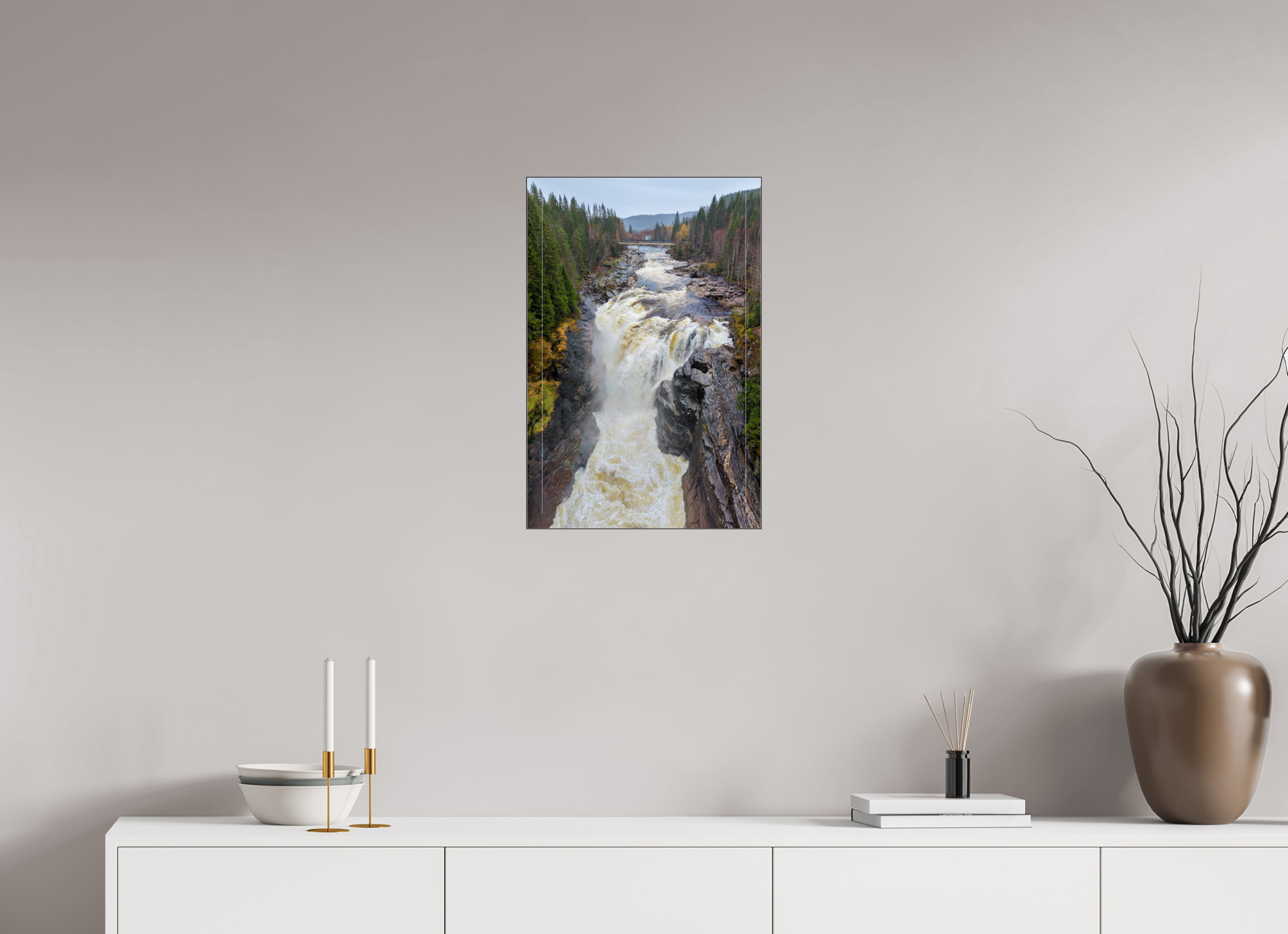 40 x 60 cm, Foto-Abzug hinter Acrylglas glänzend Forest Falls