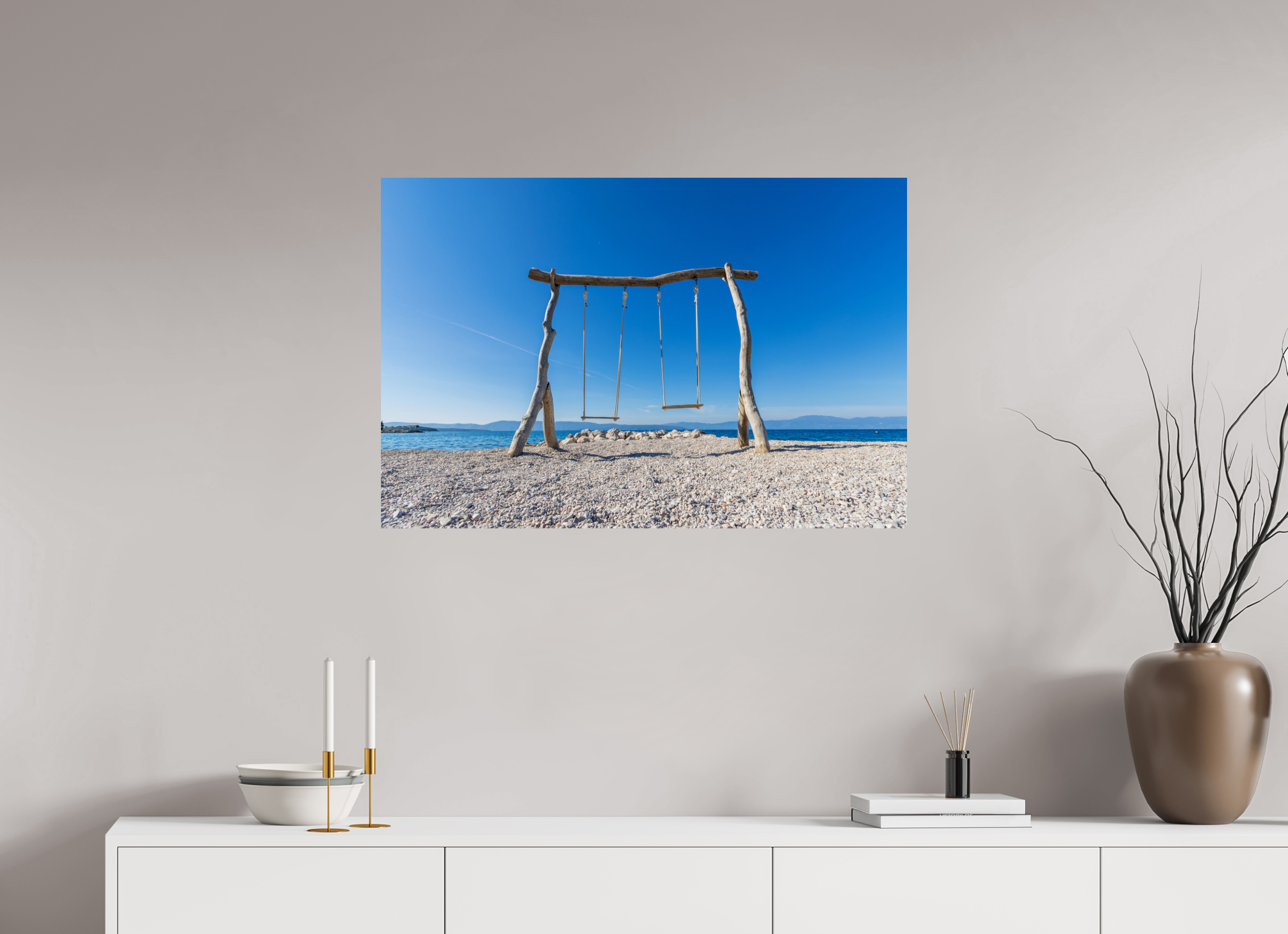 90 x 60 cm, Fine Art Print auf Alu-Dibond Between Sky and Sea