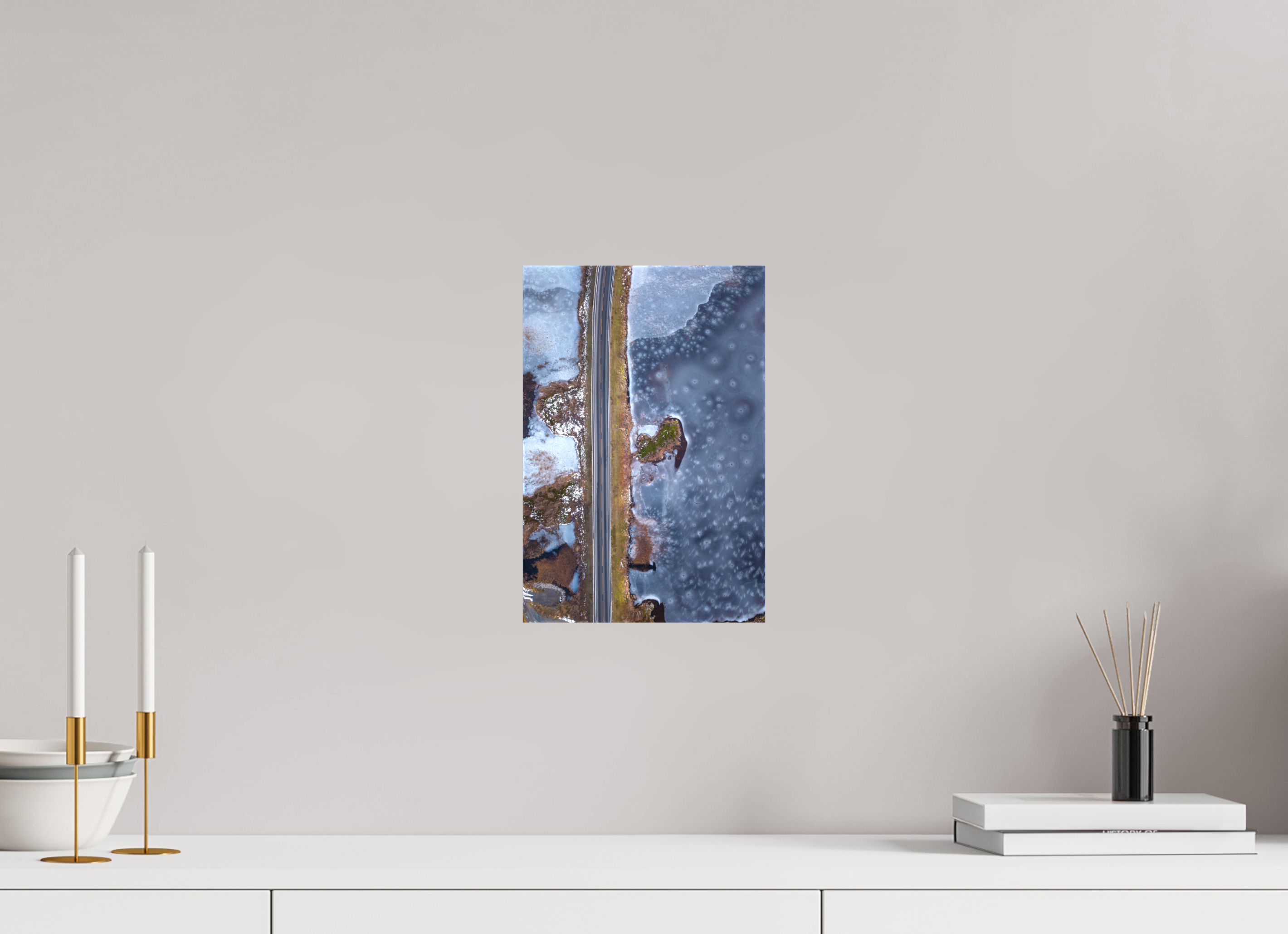20 x 30 cm, Leinwand Frozen Path