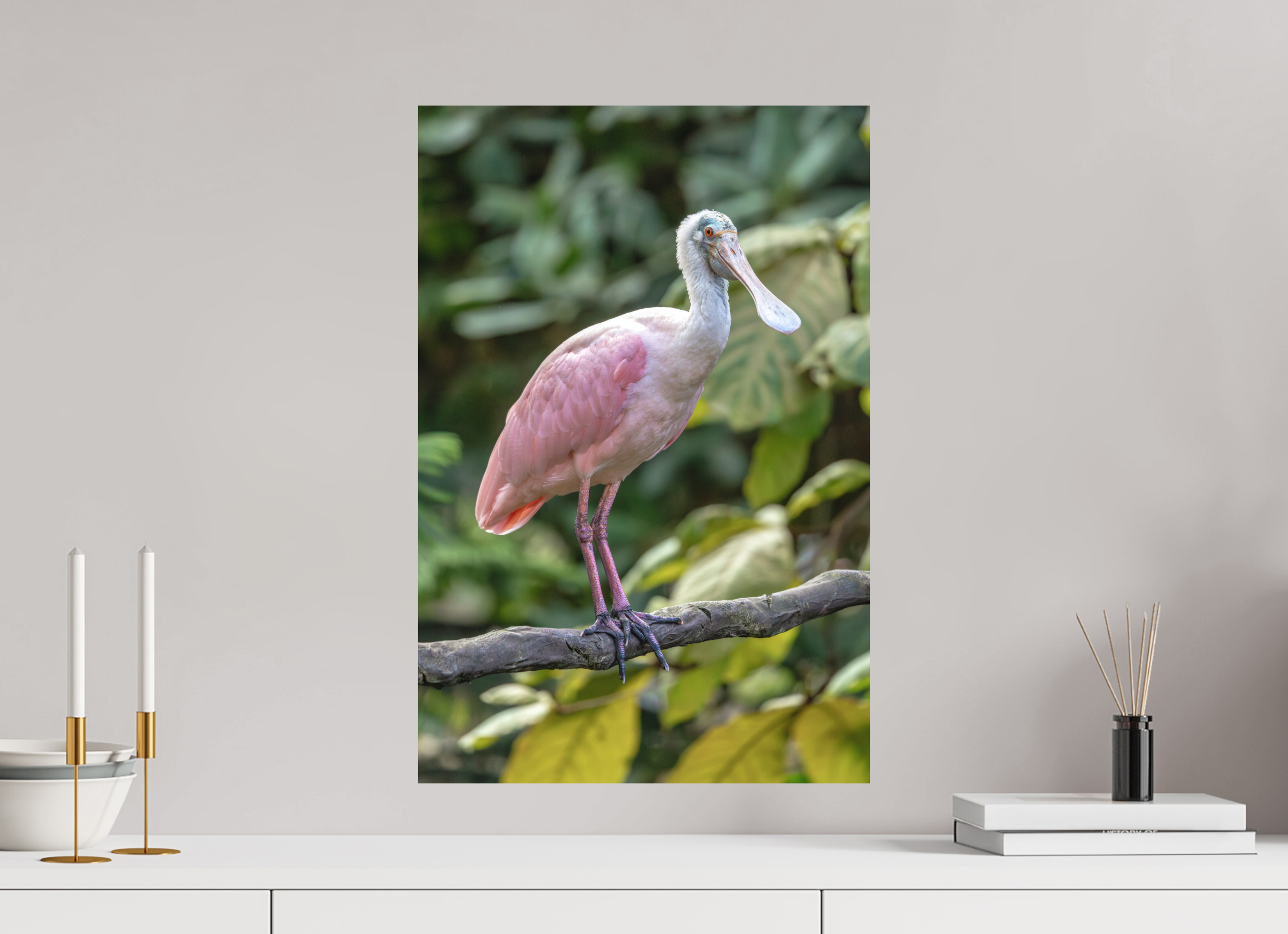 40 x 60 cm, Fine-Art Print Matt Perched in Pink